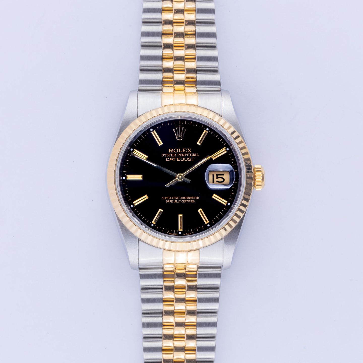 Rolex Datejust 36 16233 (1994) - 36mm Goud/Staal (3/8)