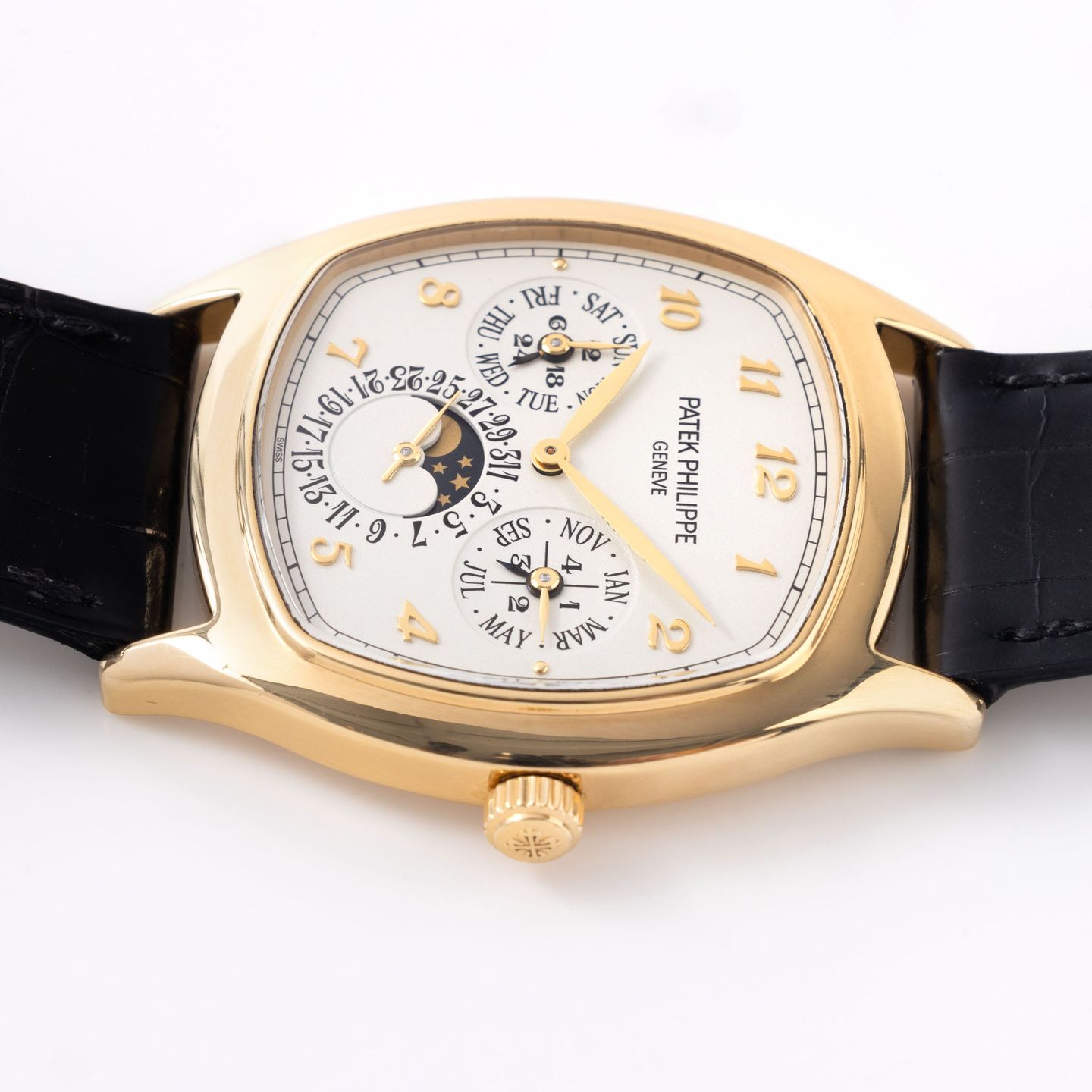 Patek Philippe Perpetual Calendar 5940J (2015) - Zilver wijzerplaat 38mm Geelgoud (6/8)