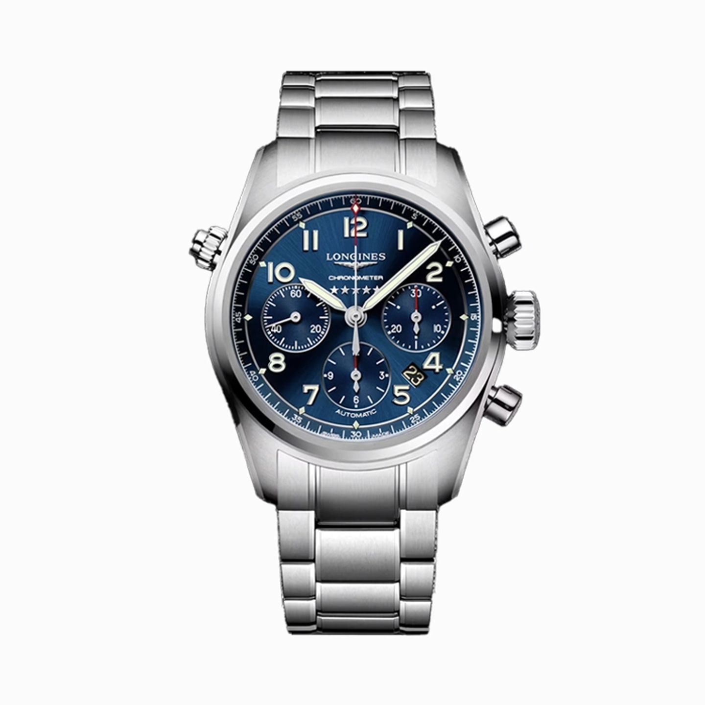 Longines Spirit L3.820.4.93.6 (2025) - Blue dial 42 mm Steel case (1/1)