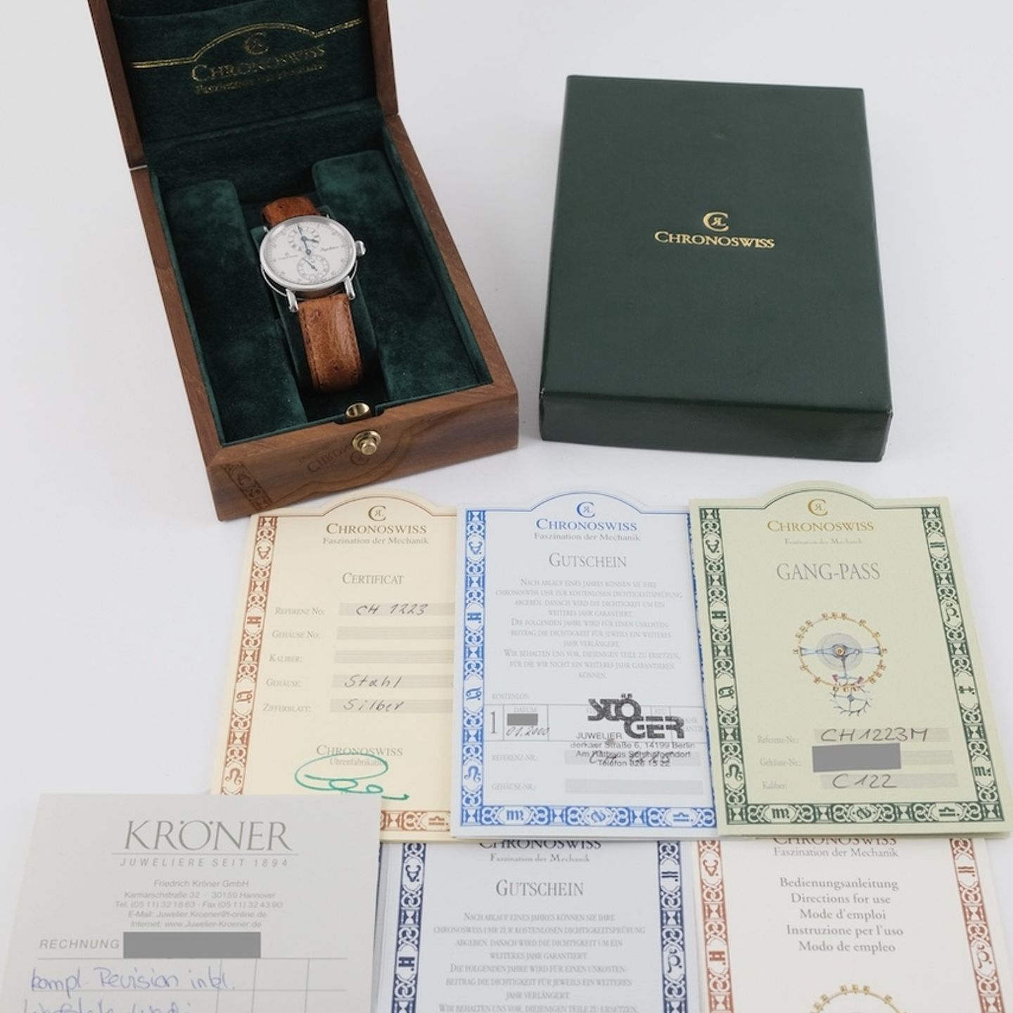 Chronoswiss Régulateur CH-1223-M (2000) - Staal (8/8)