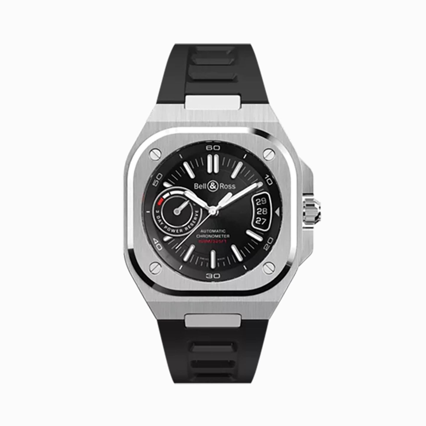 Bell & Ross Unknown BRX5R-BL-ST/SRB (2025) - Zwart wijzerplaat 42mm Staal (1/1)