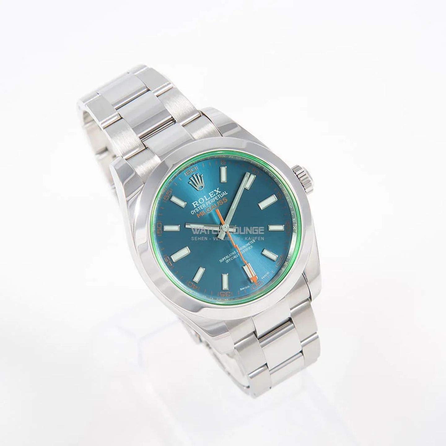 Rolex Milgauss 116400GV (2022) - Blue dial 40 mm Steel case (4/8)