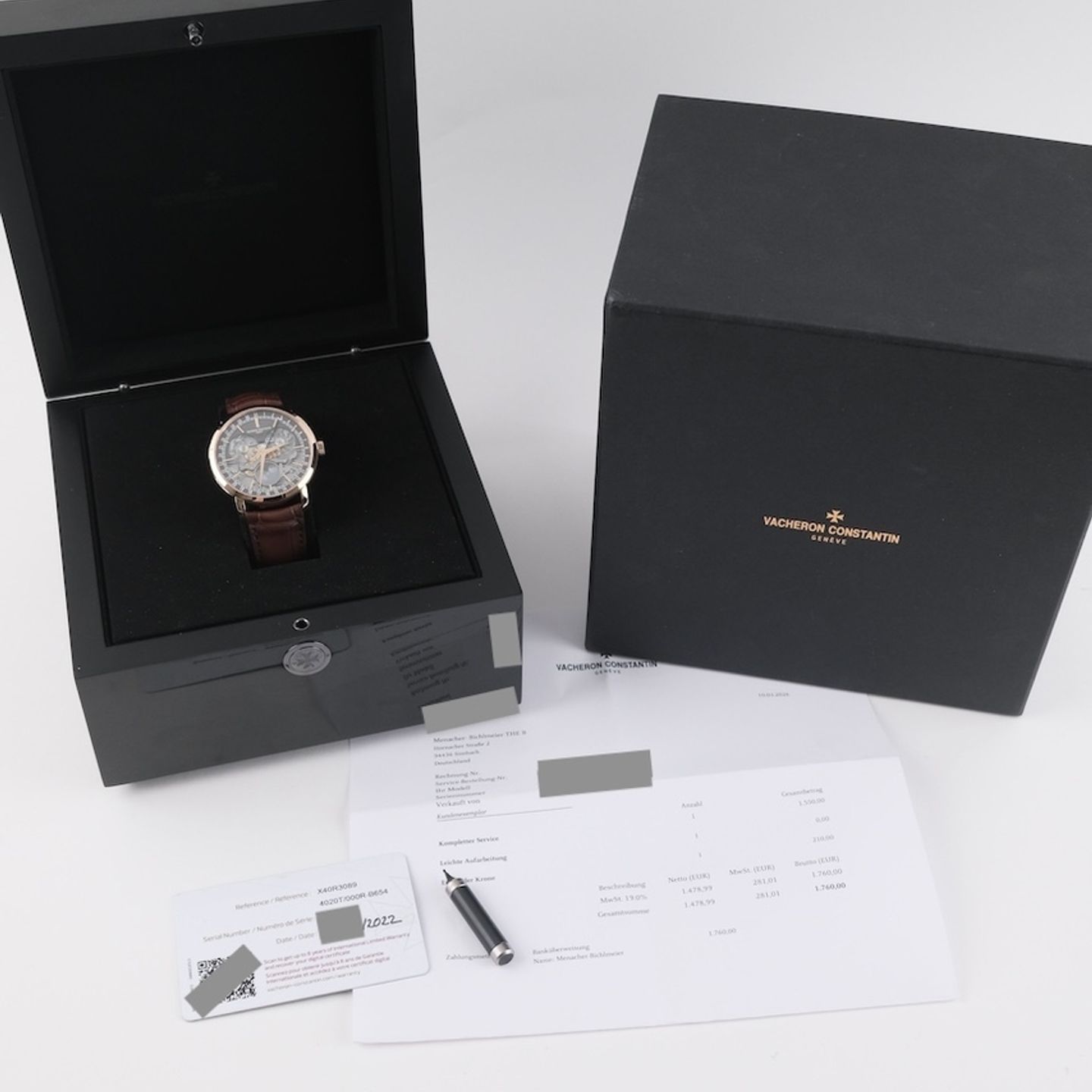 Vacheron Constantin Traditionnelle 4020T/000G-B655 (2022) - Transparent dial 41 mm White Gold case (8/8)