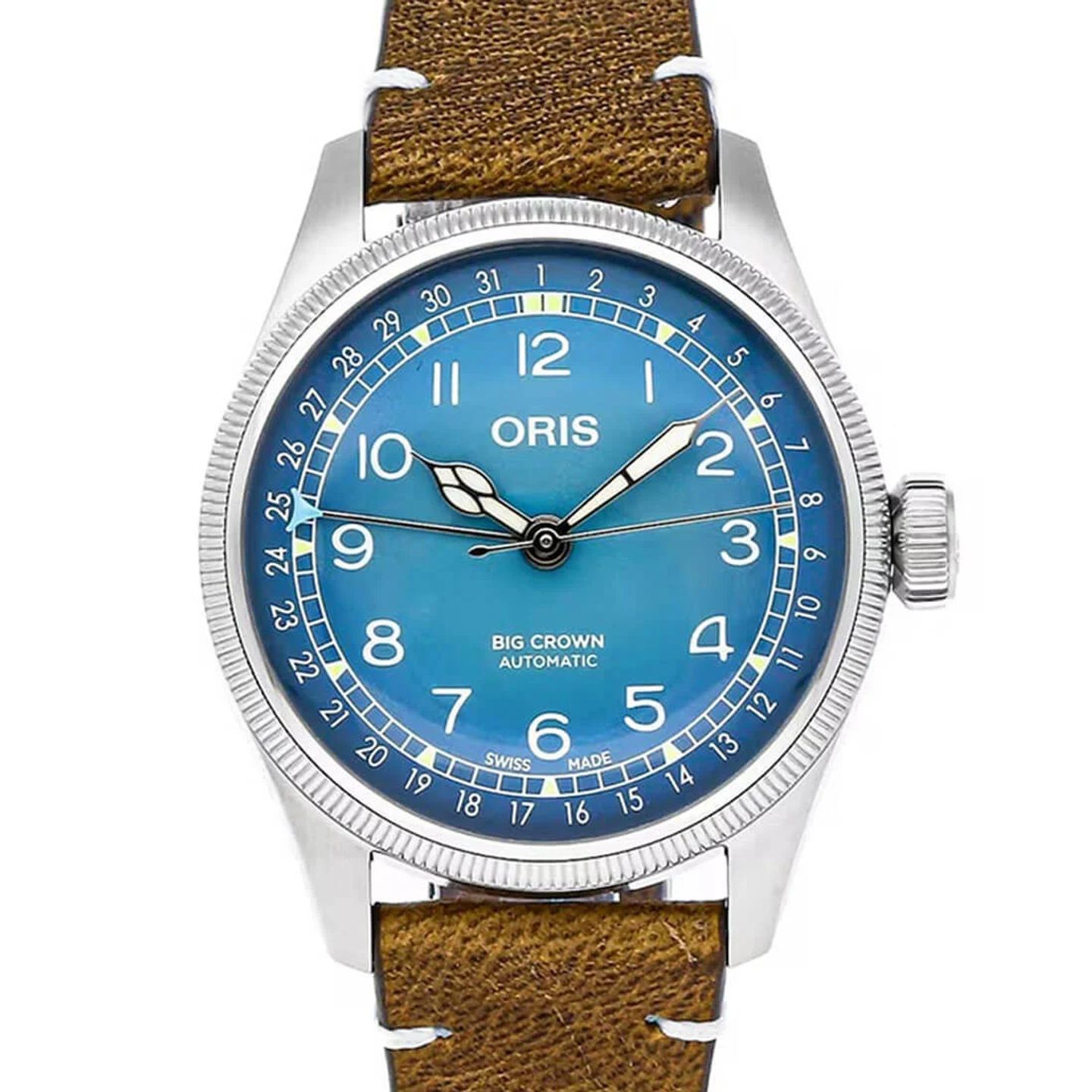 Oris Miles Tonneau 01 754 7779 4065-Set (2023) - Blauw wijzerplaat 38mm Staal (2/3)