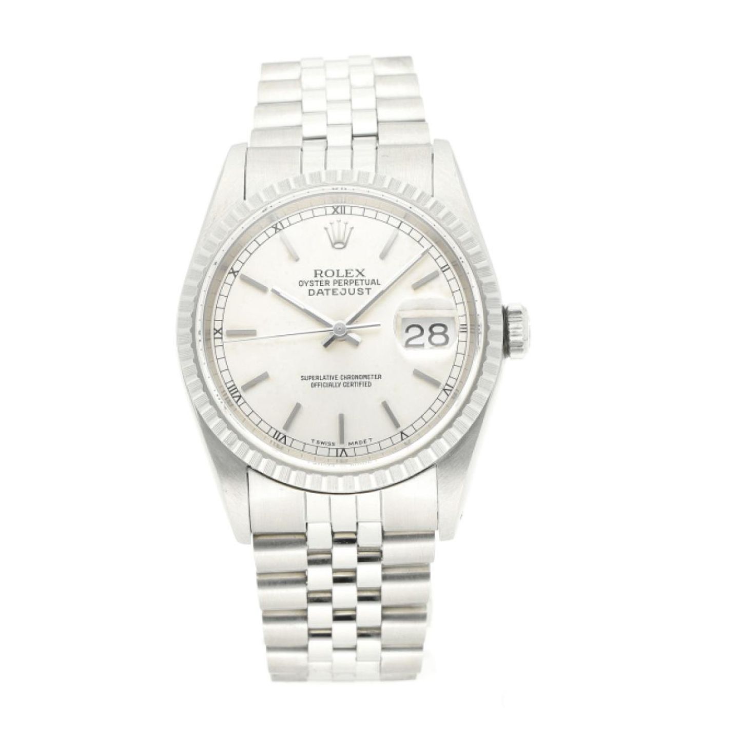 Rolex Datejust 36 16220 (1992) - Silver dial 36 mm Steel case (1/8)