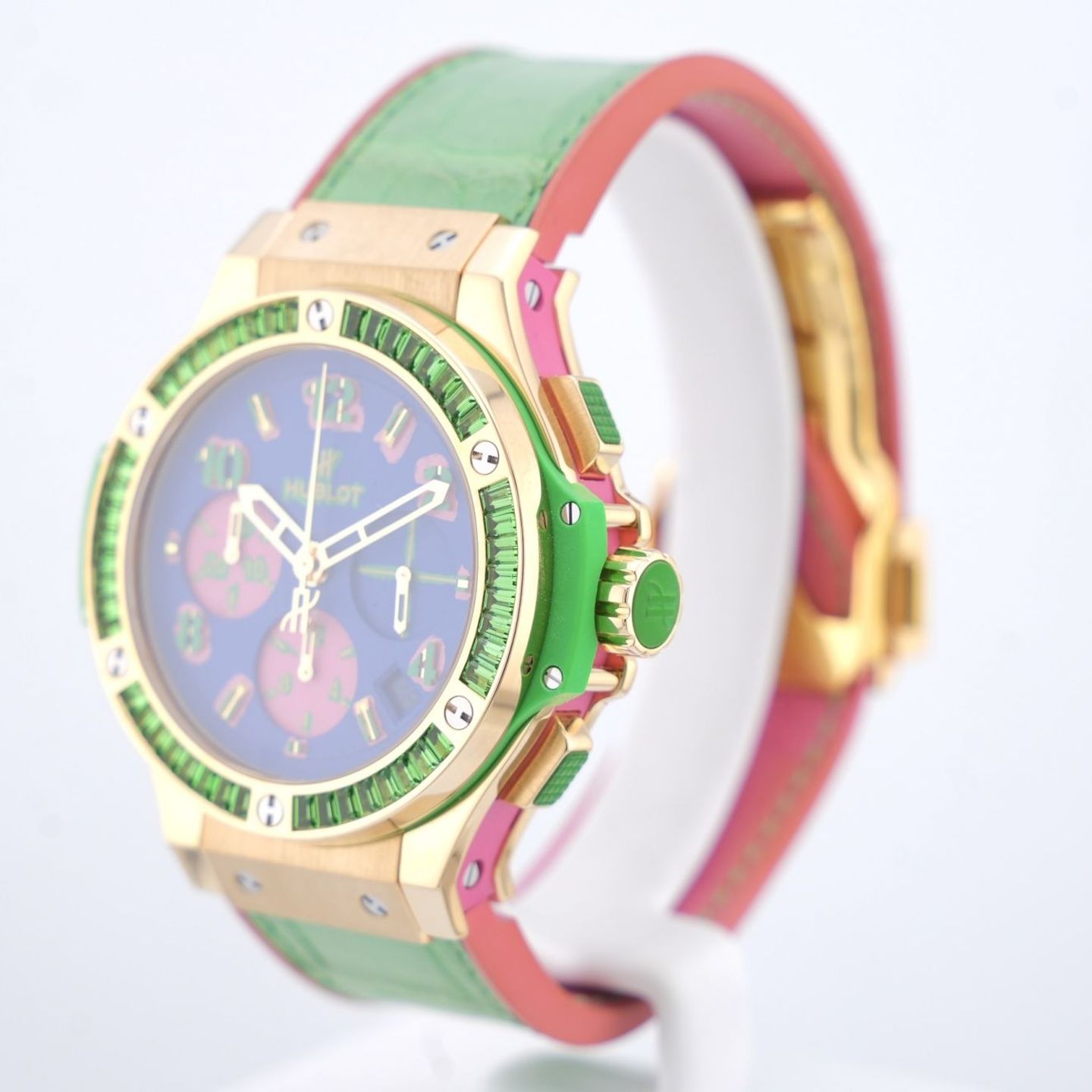 Hublot Big Bang 41 mm 341.VG.5199.LR.1922.POP14 (Unknown (random serial)) - Blue dial 41 mm Yellow Gold case (2/8)