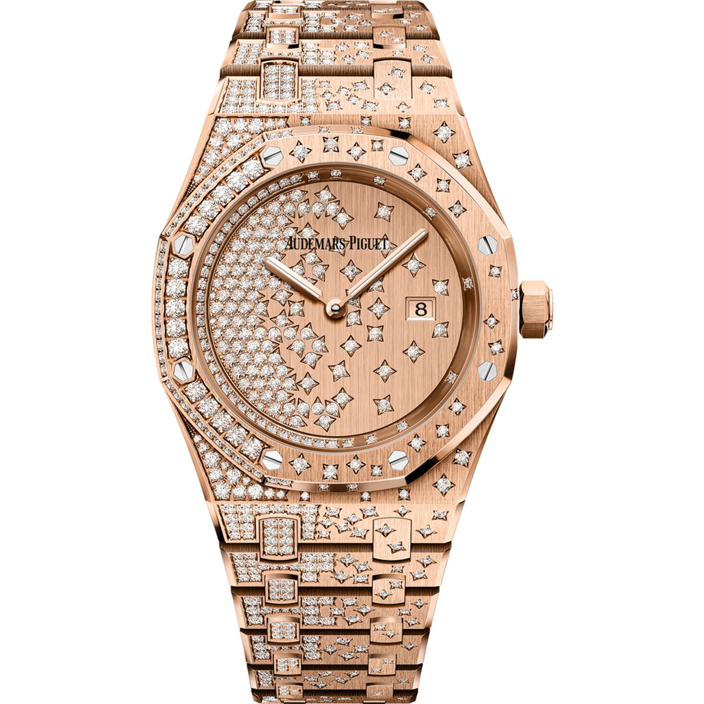 Audemars Piguet Royal Oak Lady 67654OR.ZZ.1264OR.01 (2025) - Pink dial 33 mm Rose Gold case (1/1)
