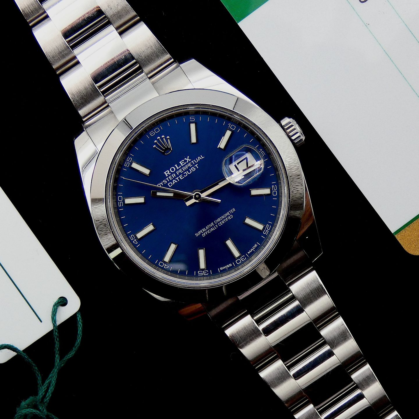 Rolex Datejust 41 126300 (2018) - Blue dial 48 mm Steel case (1/4)