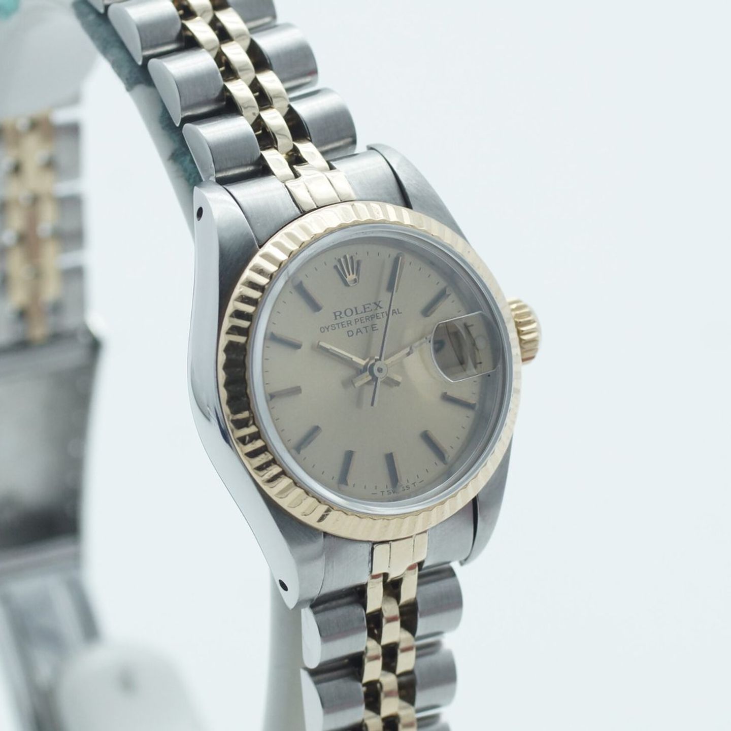 Rolex Lady-Datejust 69173 (1984) - Champagne dial 26 mm Gold/Steel case (5/8)