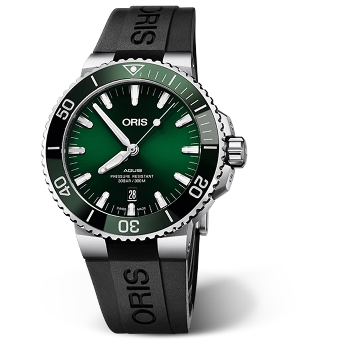 Oris Aquis Date 01 733 7730 4157-07 4 24 64EB (2025) - Groen wijzerplaat 44mm Staal (1/1)