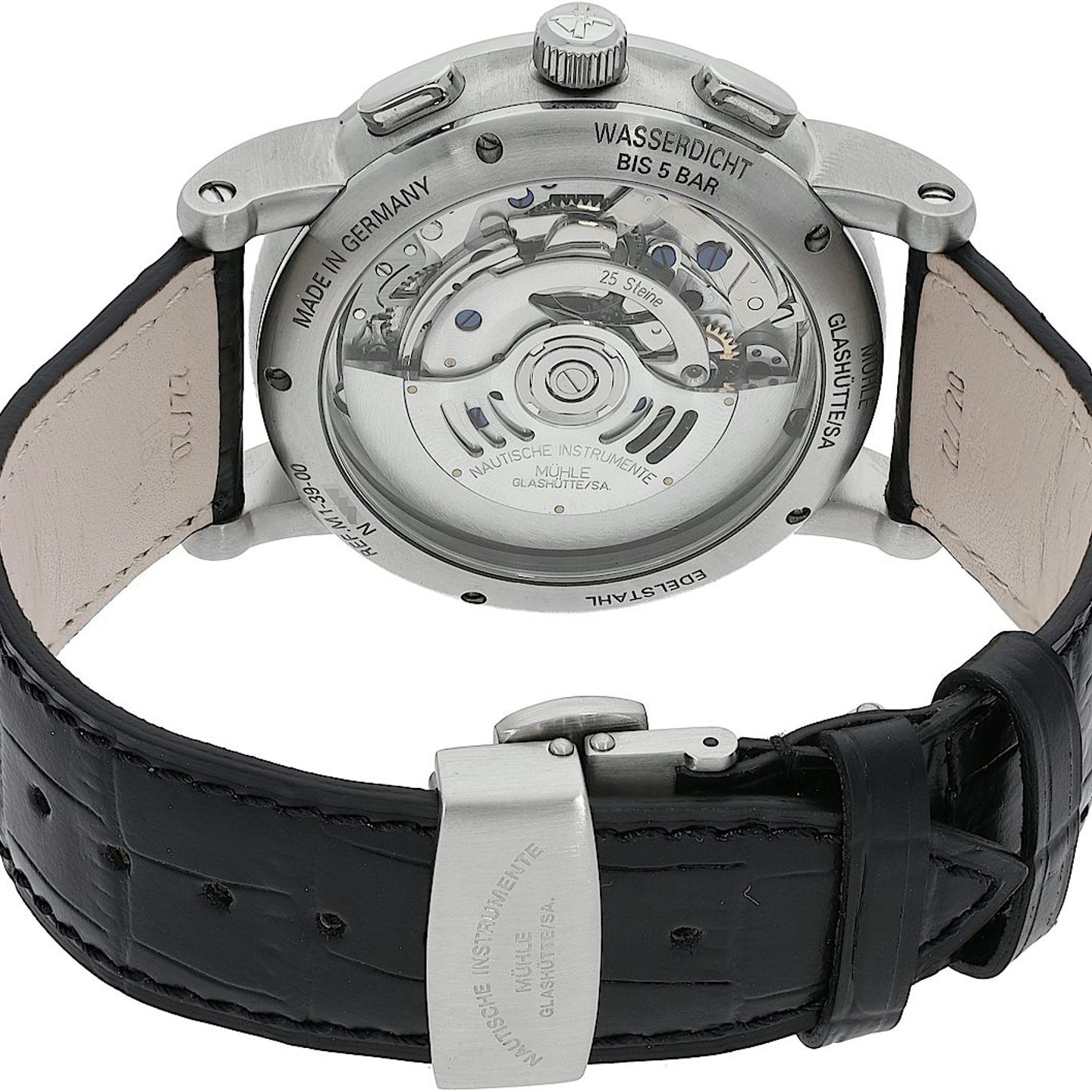 Mühle Glashütte Antaria M1-39-25-LB (2017) - Silver dial 39 mm Steel case (5/5)