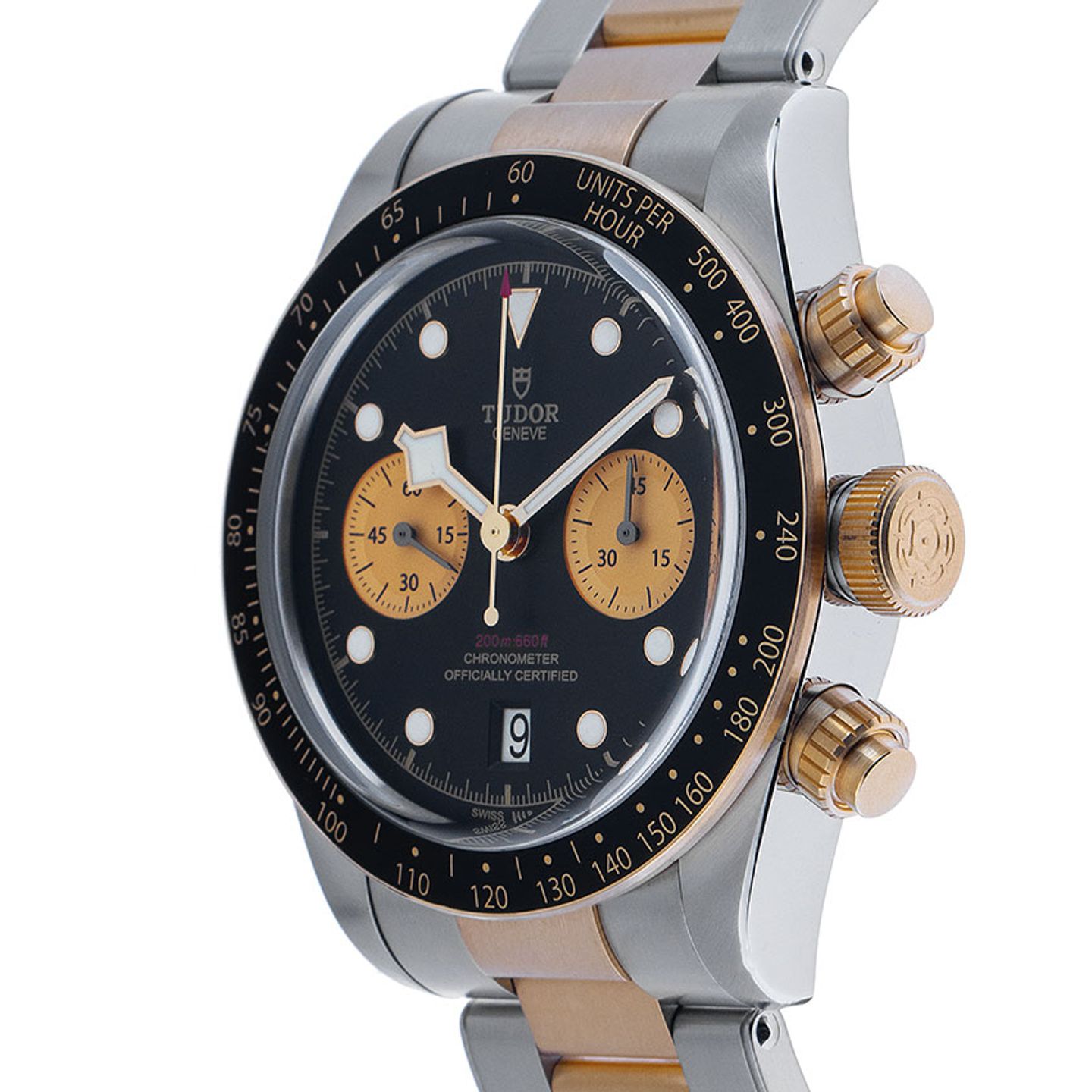 Tudor Black Bay Chrono 79363N (2025) - Black dial 41 mm Gold/Steel case (4/7)