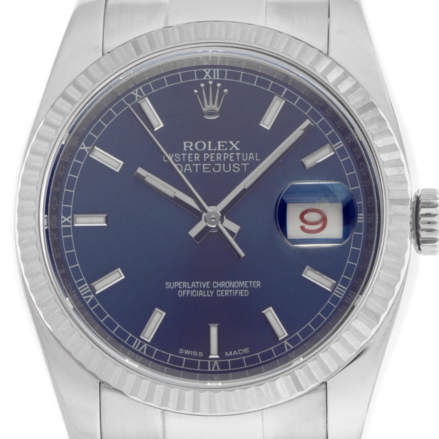 Rolex Datejust 36 116234 (2007) - Blauw wijzerplaat 36mm Staal (1/8)