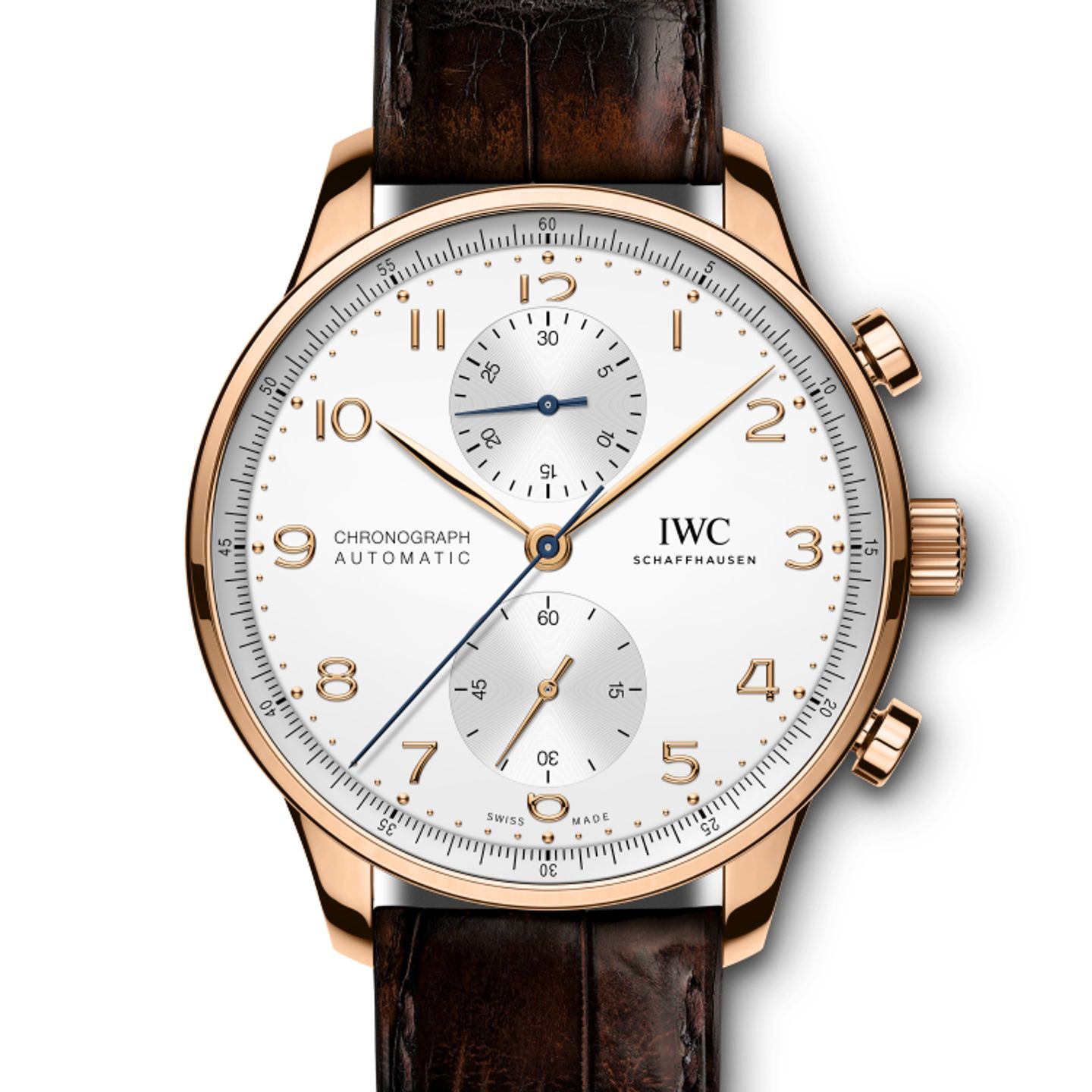 IWC Portuguese Chronograph IW371611 (2024) - Zilver wijzerplaat 41mm Roodgoud (1/1)