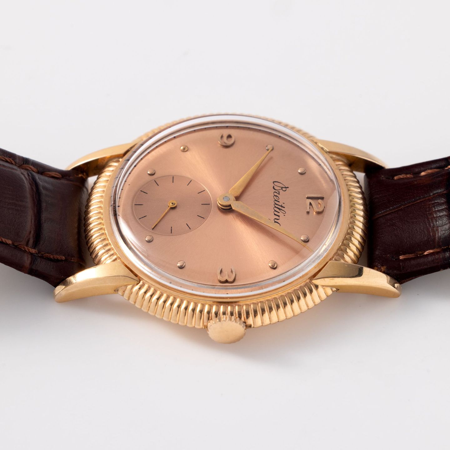 Breitling Vintage 177 (Onbekend (willekeurig serienummer)) - Roze wijzerplaat 34mm Roségoud (5/8)