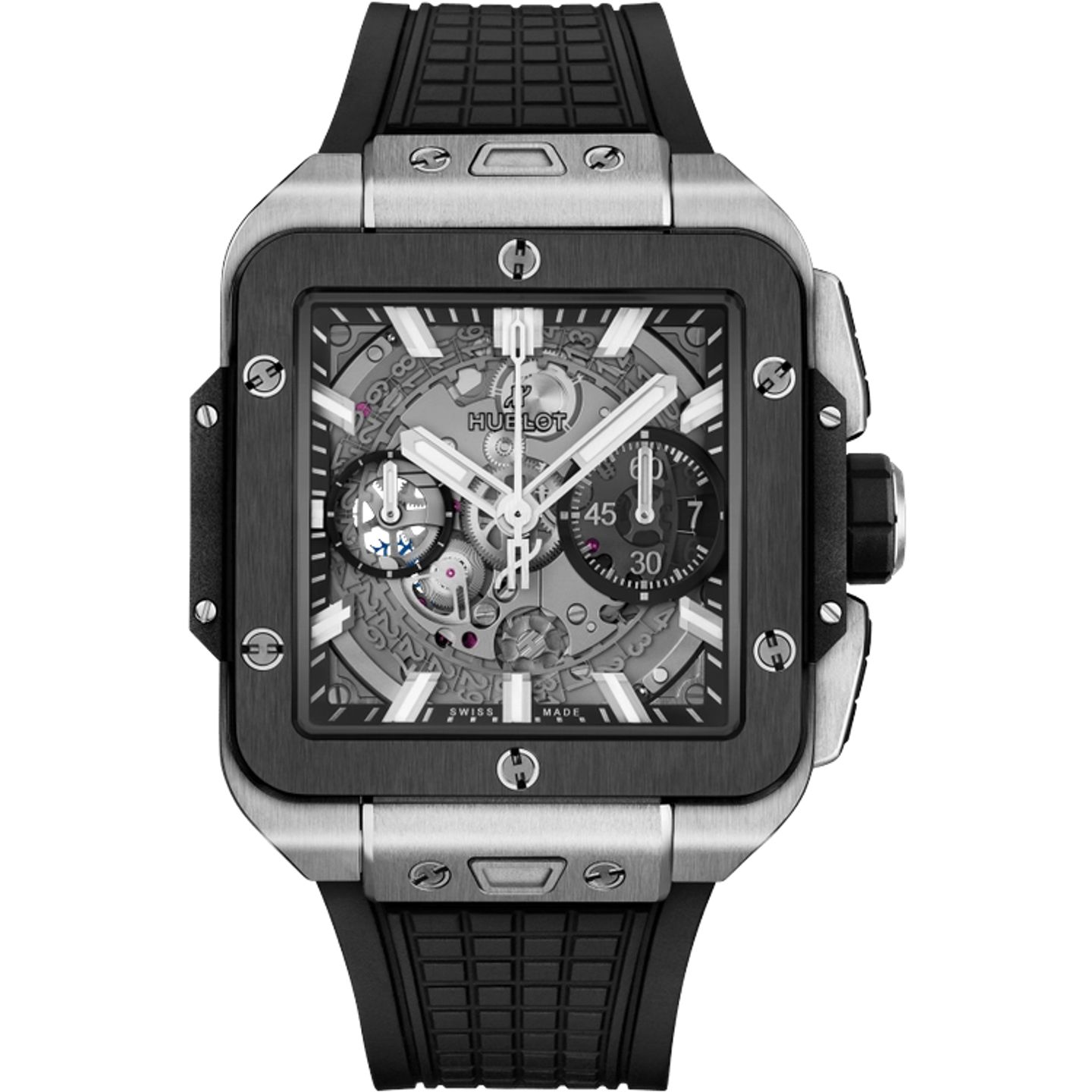 Hublot Square Bang 821.NM.0170.RX (2025) - Transparent dial 42 mm Titanium case (1/1)