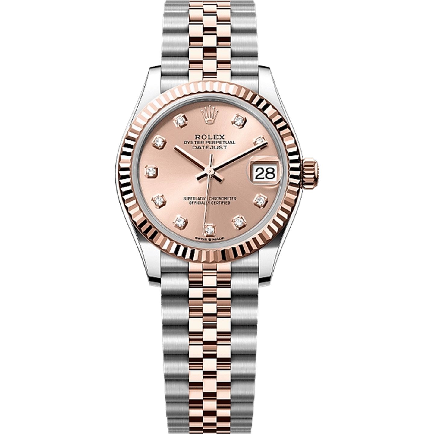 Rolex Datejust 31 278271 (2025) - Roze wijzerplaat 31mm Staal (1/1)