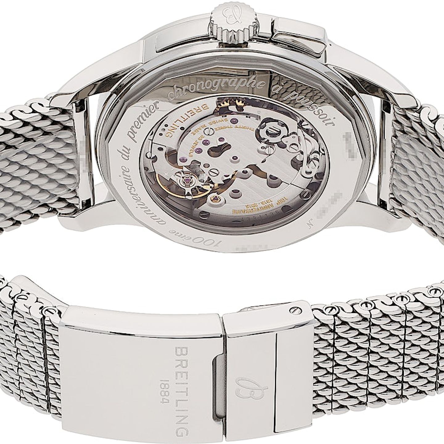 Breitling Transocean Chronograph 1915 AB141112/G799 (2022) - Silver dial 43 mm Steel case (5/5)