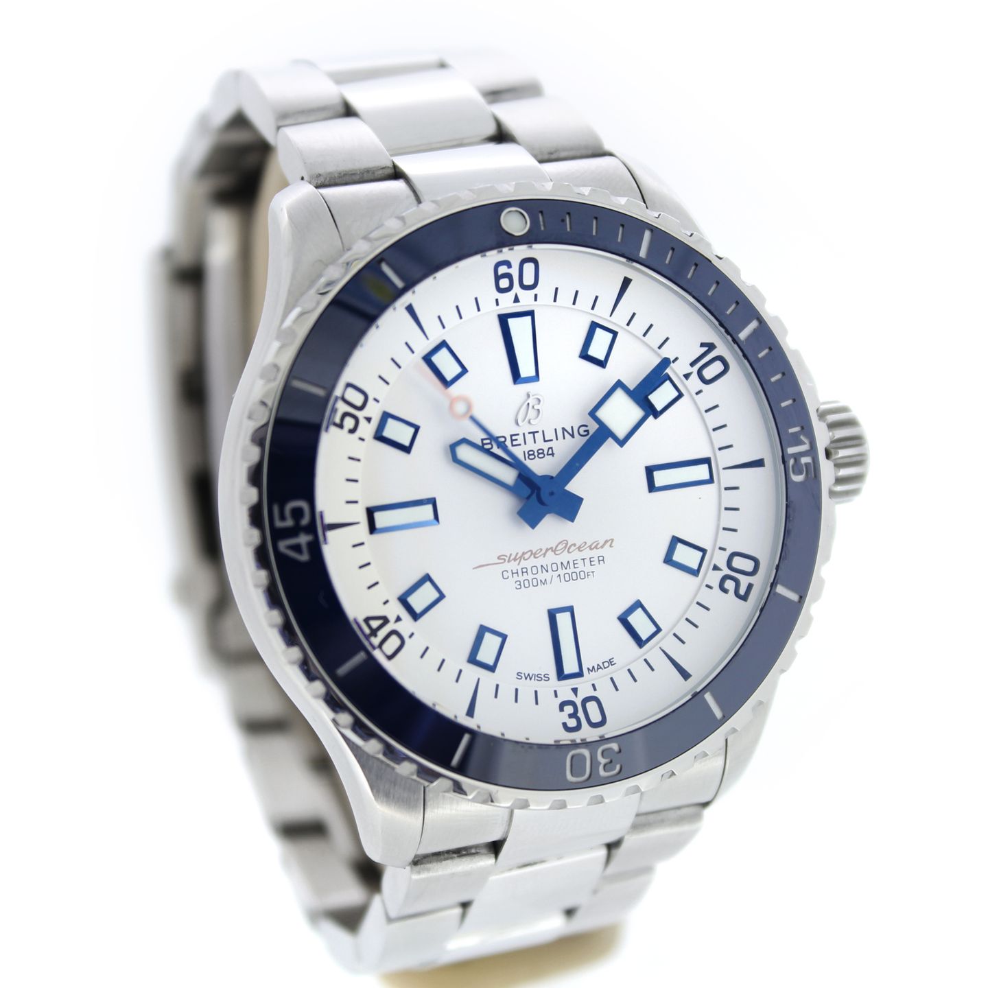 Breitling Superocean 42 A17375E71G1A1 (2022) - Zilver wijzerplaat 42mm Staal (5/7)