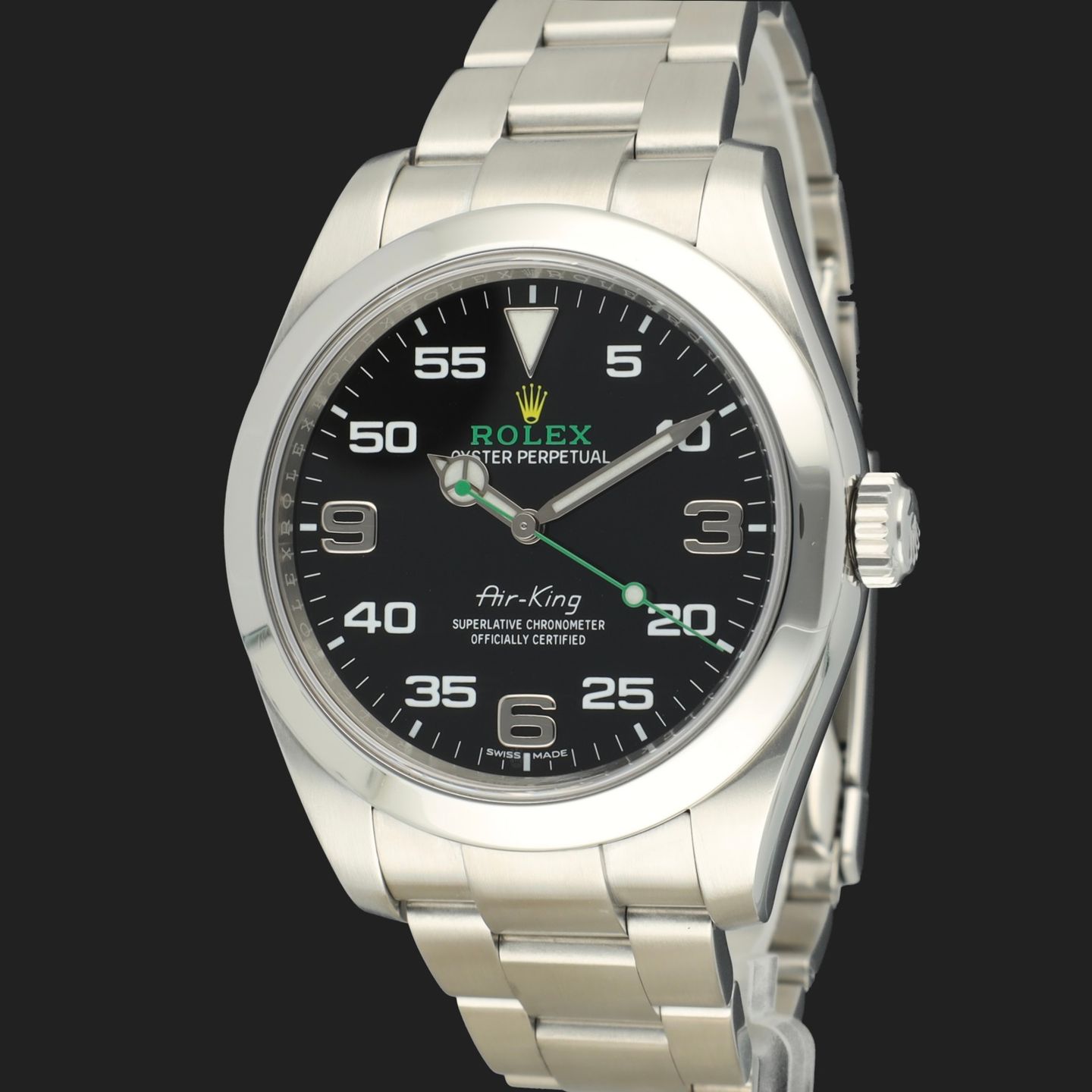 Rolex Air-King 116900 (2016) - Zwart wijzerplaat 40mm Staal (1/8)