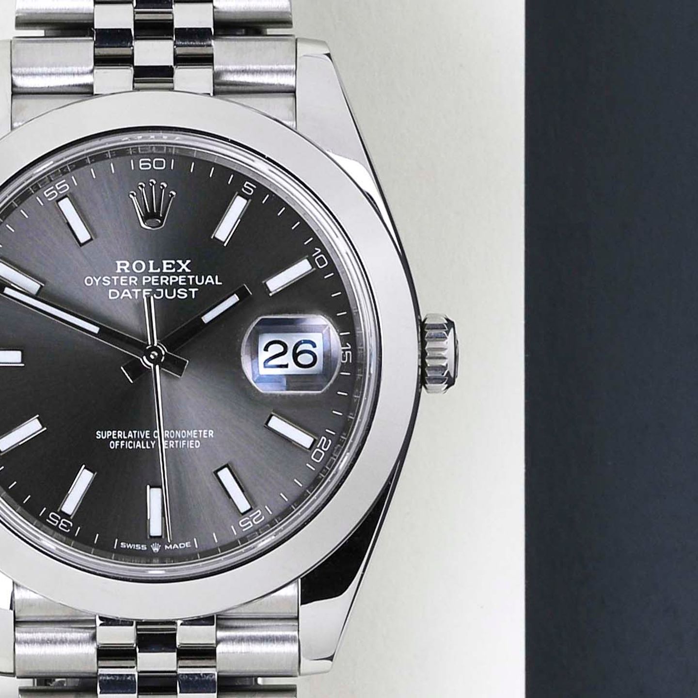 Rolex Datejust 41 126300 (2021) - Zwart wijzerplaat 41mm Staal (5/8)