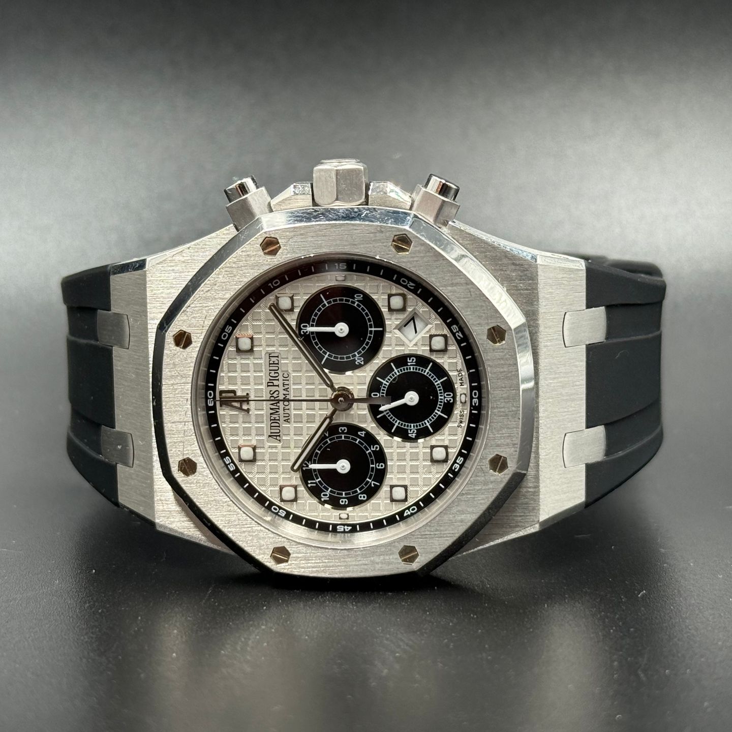 Audemars Piguet Royal Oak Chronograph 26035PT (2006) - White dial 41 mm Platinum case (4/6)
