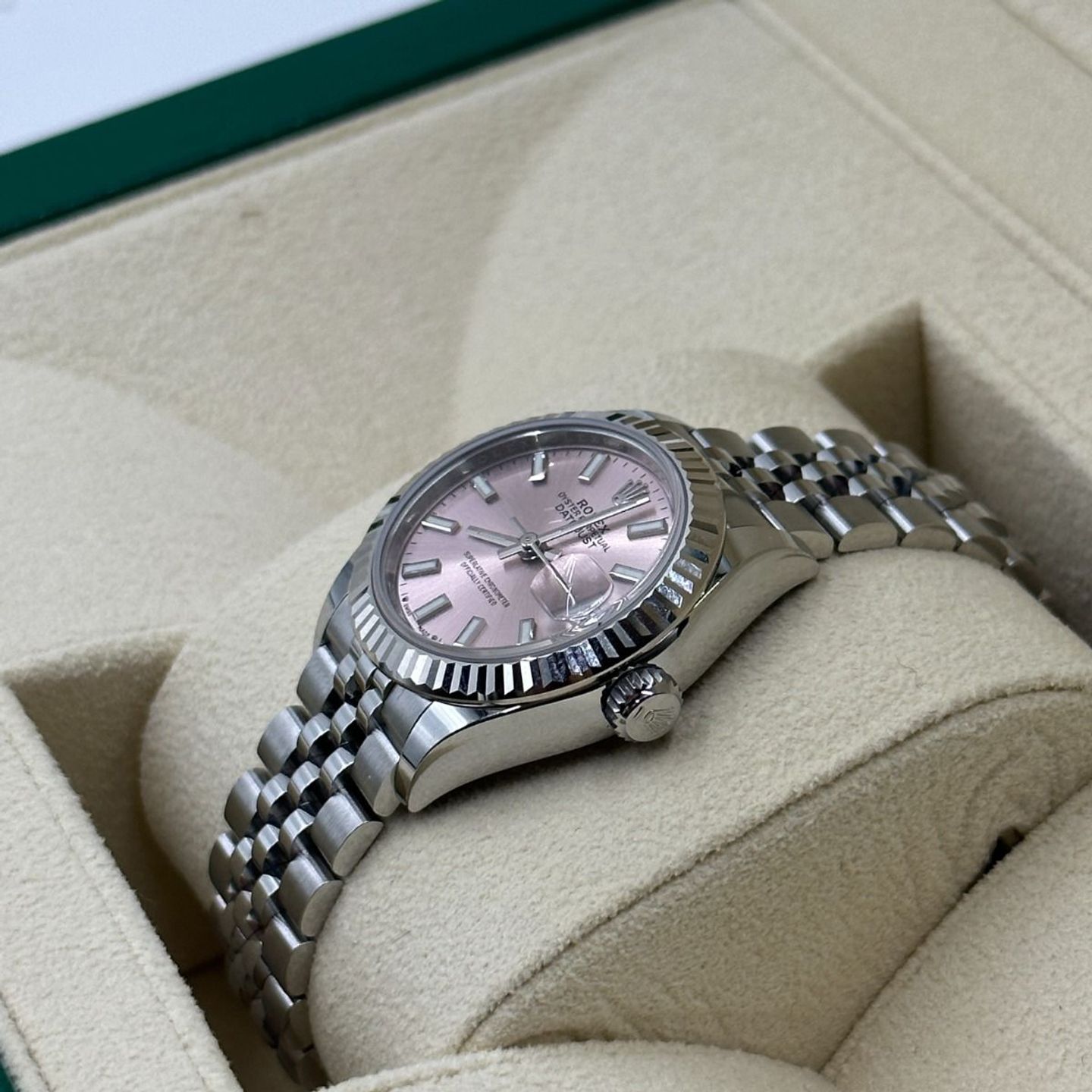 Rolex Lady-Datejust 279174 (2024) - Pink dial 28 mm Steel case (6/8)