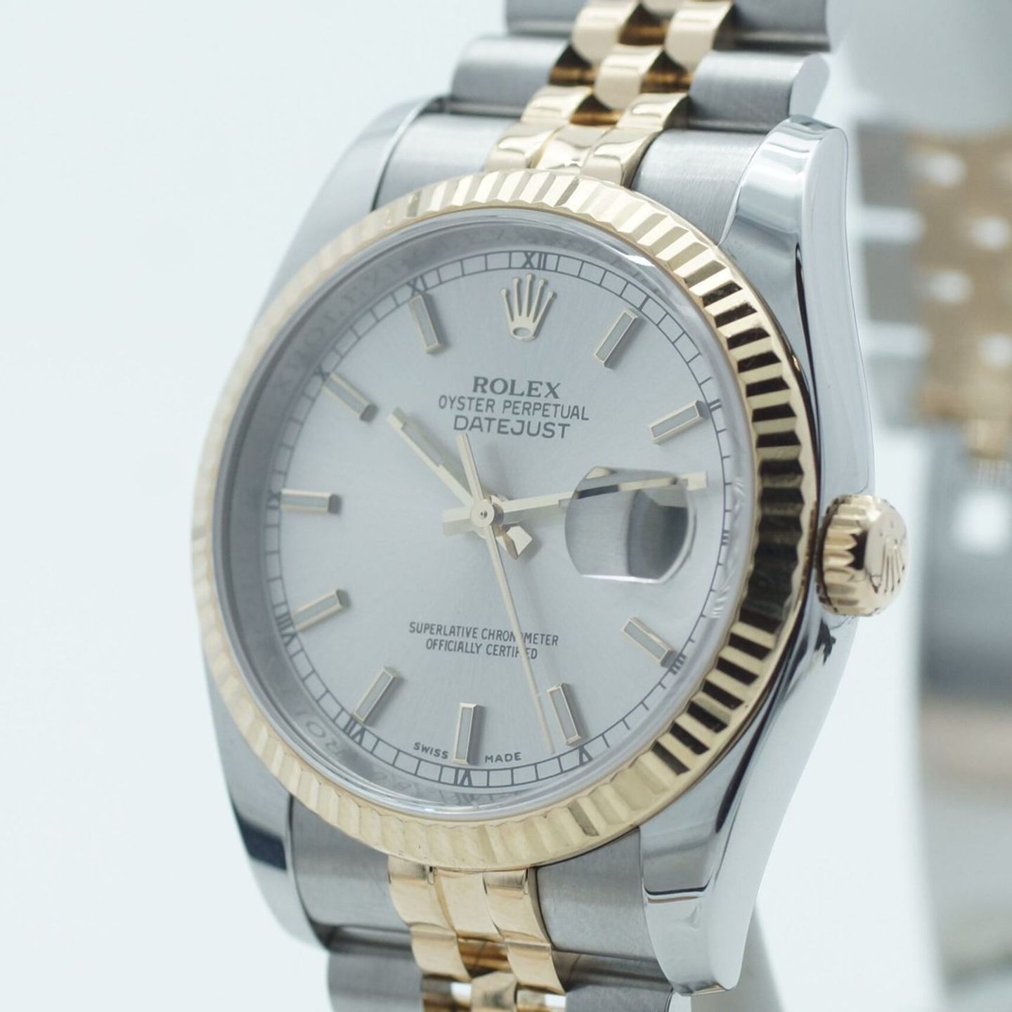 Rolex Datejust 36 116233 (2012) - Silver dial 36 mm Gold/Steel case (4/8)