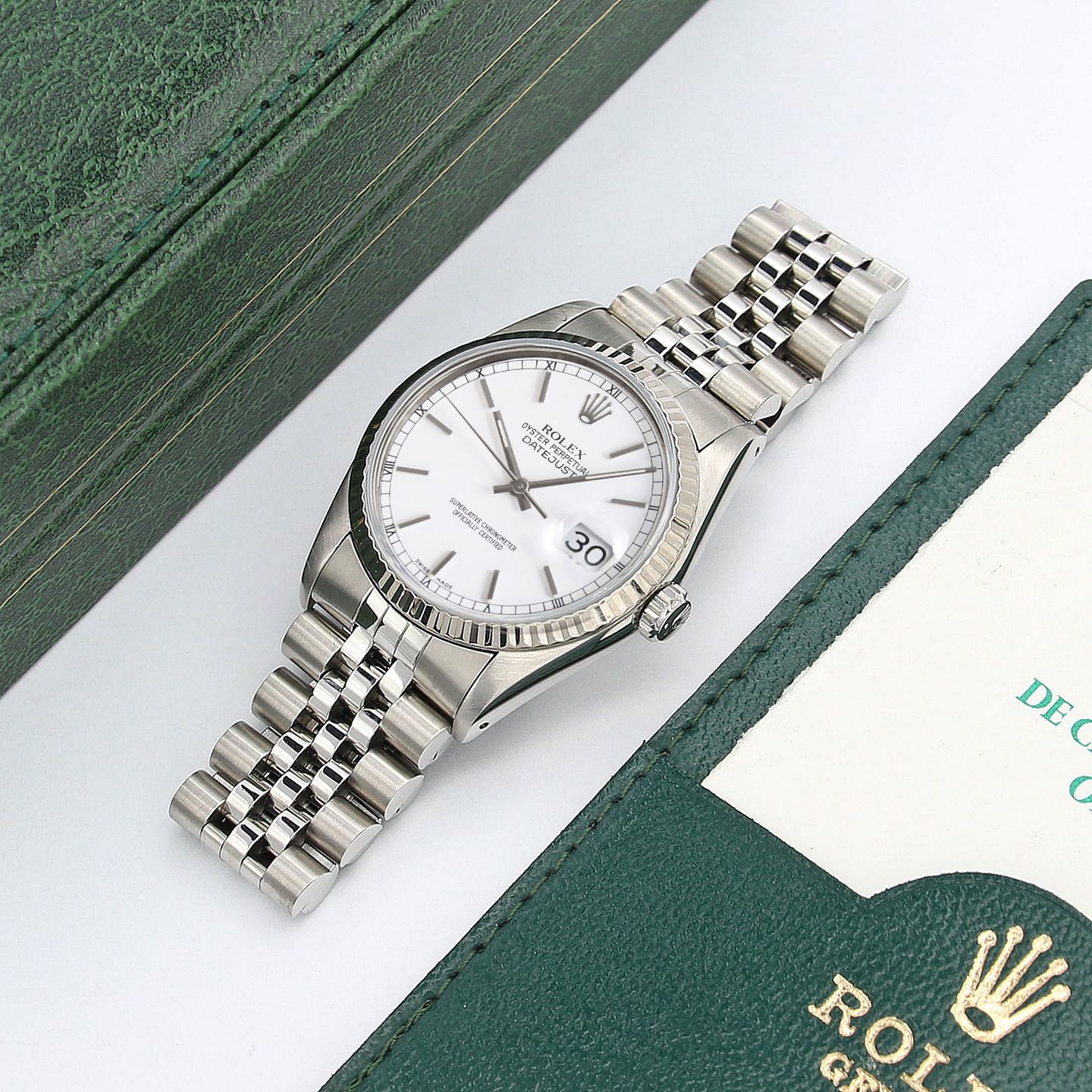 Rolex Datejust 36 16234 (Onbekend (willekeurig serienummer)) - Wit wijzerplaat 36mm Staal (3/8)