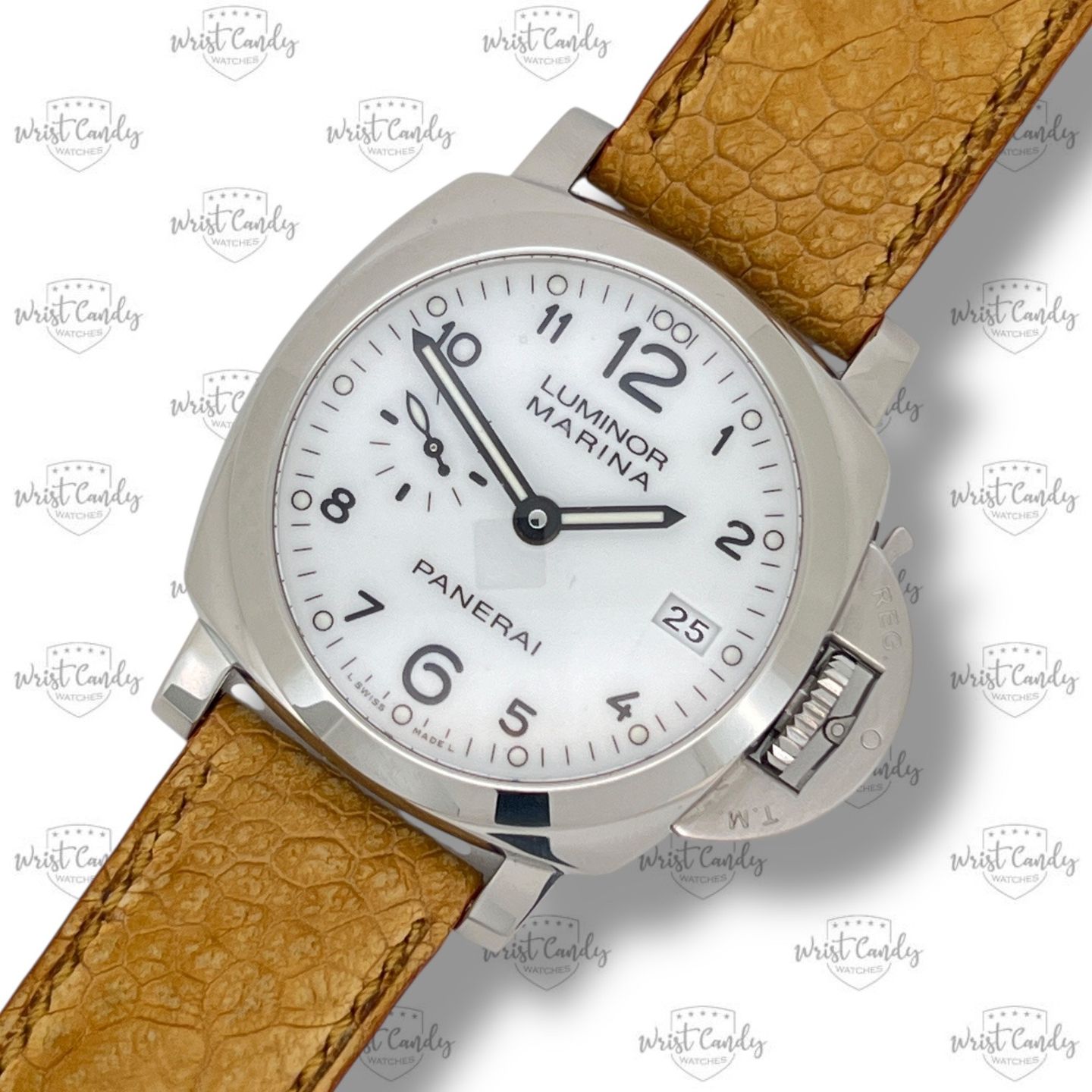 Panerai Luminor Marina 1950 3 Days Automatic PAM00523 (2015) - White dial 42 mm Steel case (3/8)