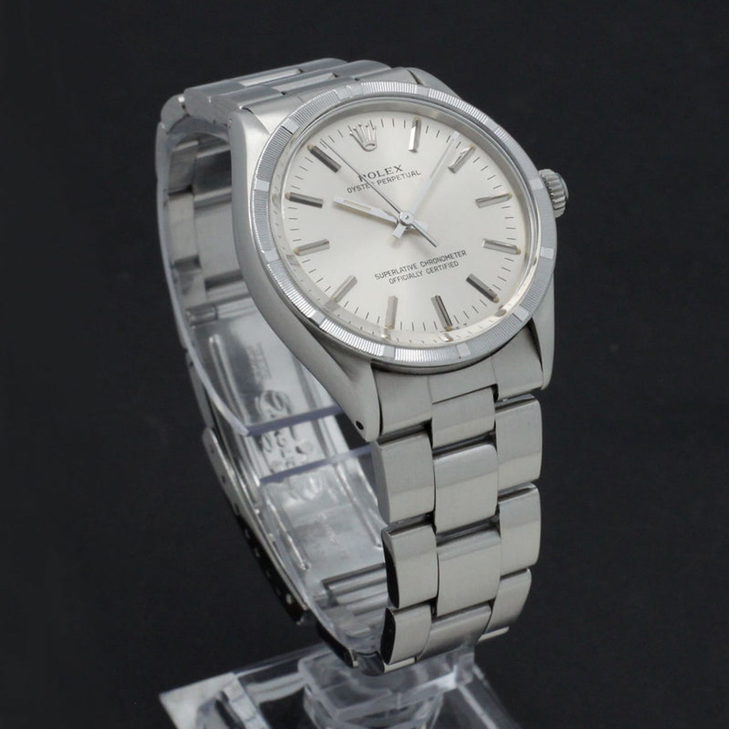 Rolex Oyster Perpetual 1007 (1981) - Zilver wijzerplaat 34mm Staal (6/7)