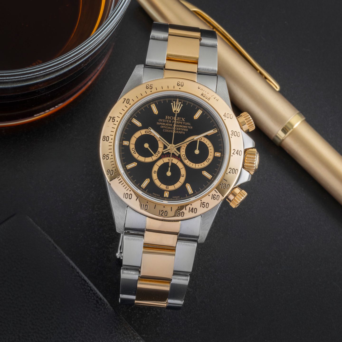 Rolex Daytona 16523 (Onbekend (willekeurig serienummer)) - 40mm Goud/Staal (1/8)