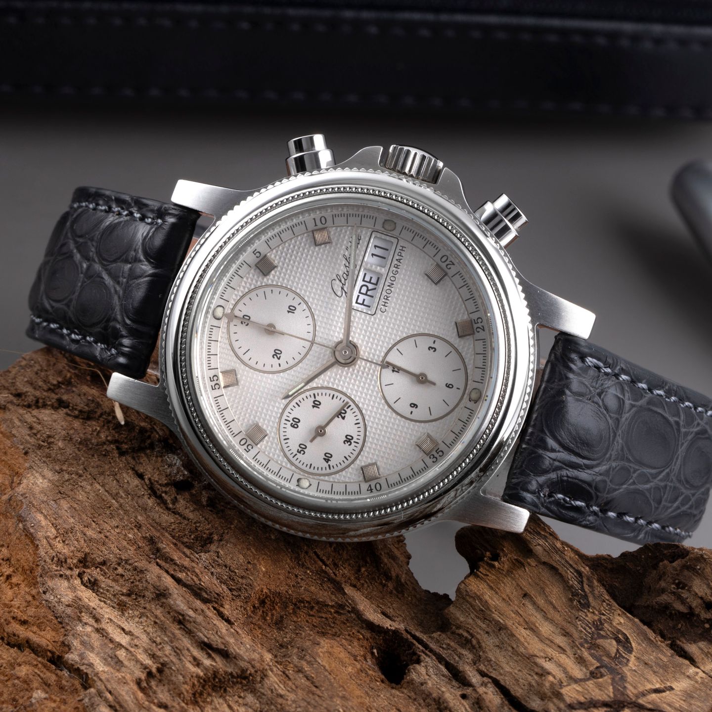 Glashütte Original Unknown unknown (2002) - Zilver wijzerplaat 38mm Staal (2/8)