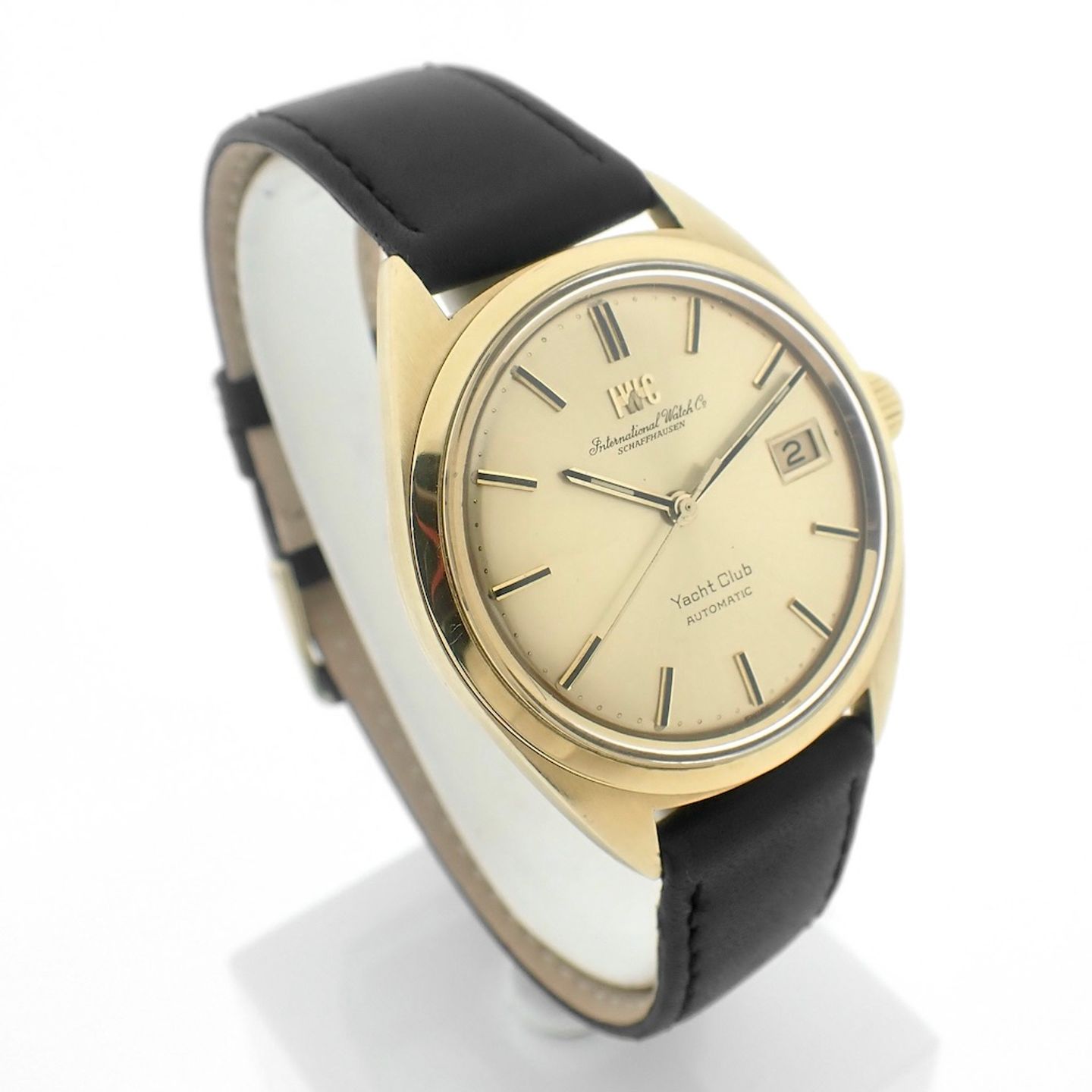 IWC Yacht Club 811A (1965) - Champagne wijzerplaat 36mm Geelgoud (3/8)