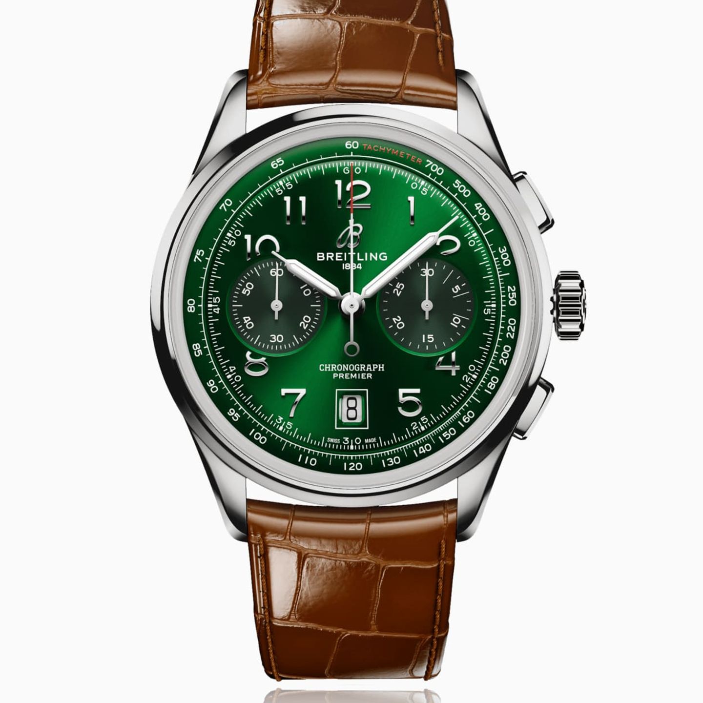 Breitling Premier AB0145371L1P1 (2024) - Green dial 42 mm Steel case (1/1)