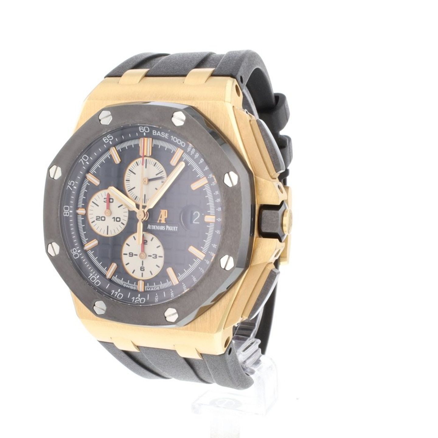 Audemars Piguet Royal Oak Offshore Chronograph 26400RO.OO.A002CA.01 (2013) - Black dial 44 mm Rose Gold case (3/3)