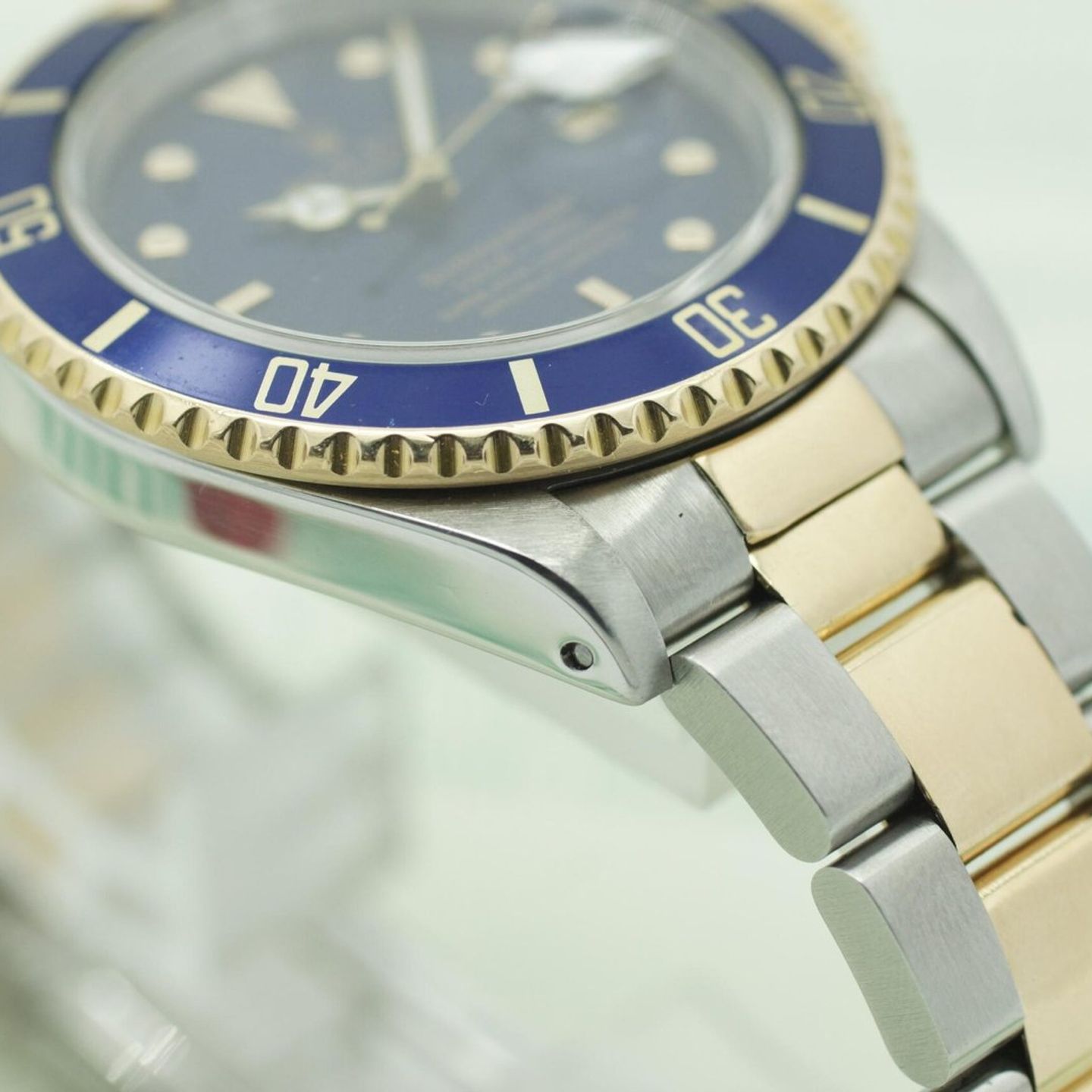Rolex Submariner Date 116613 (1996) - Blue dial 40 mm Gold/Steel case (8/8)