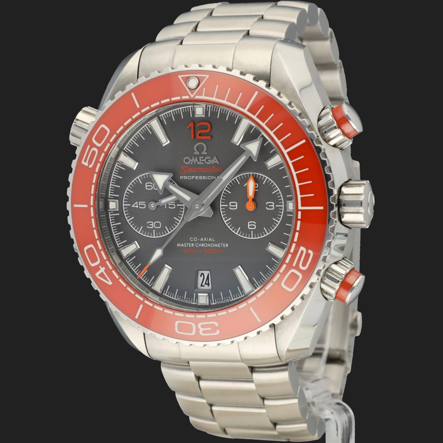 Omega Seamaster Planet Ocean Chronograph 215.30.46.51.99.001 (2020) - Grijs wijzerplaat 46mm Staal (1/8)