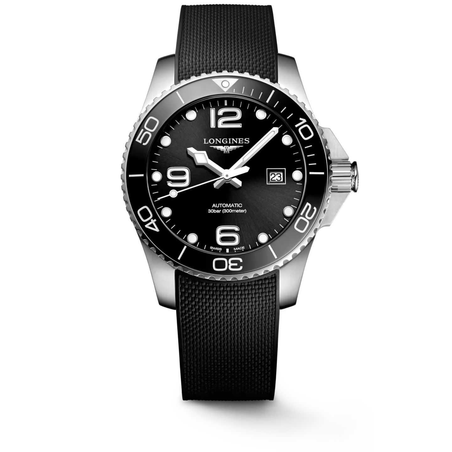 Longines HydroConquest L3.782.4.56.9 (2025) - Black dial 43 mm Steel case (1/1)