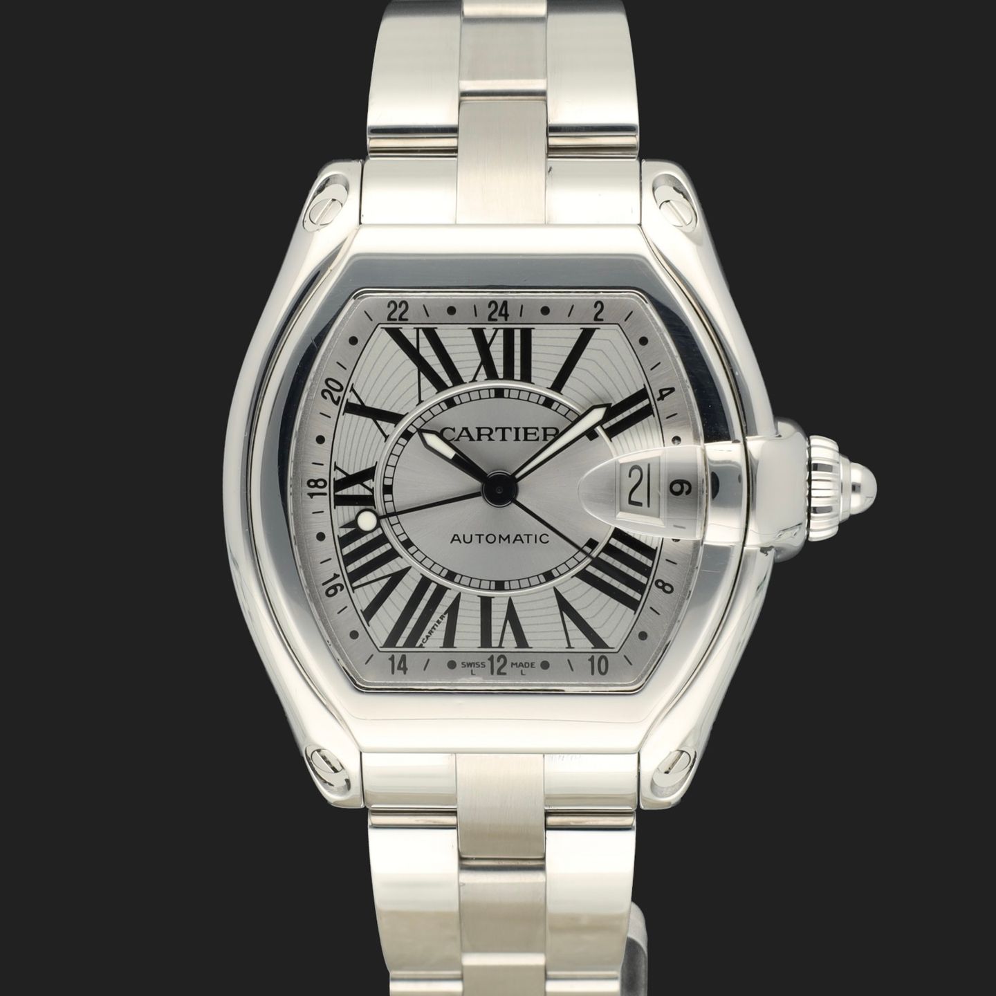 Cartier Roadster 2722 (2004) - Silver dial 42 mm Steel case (2/8)