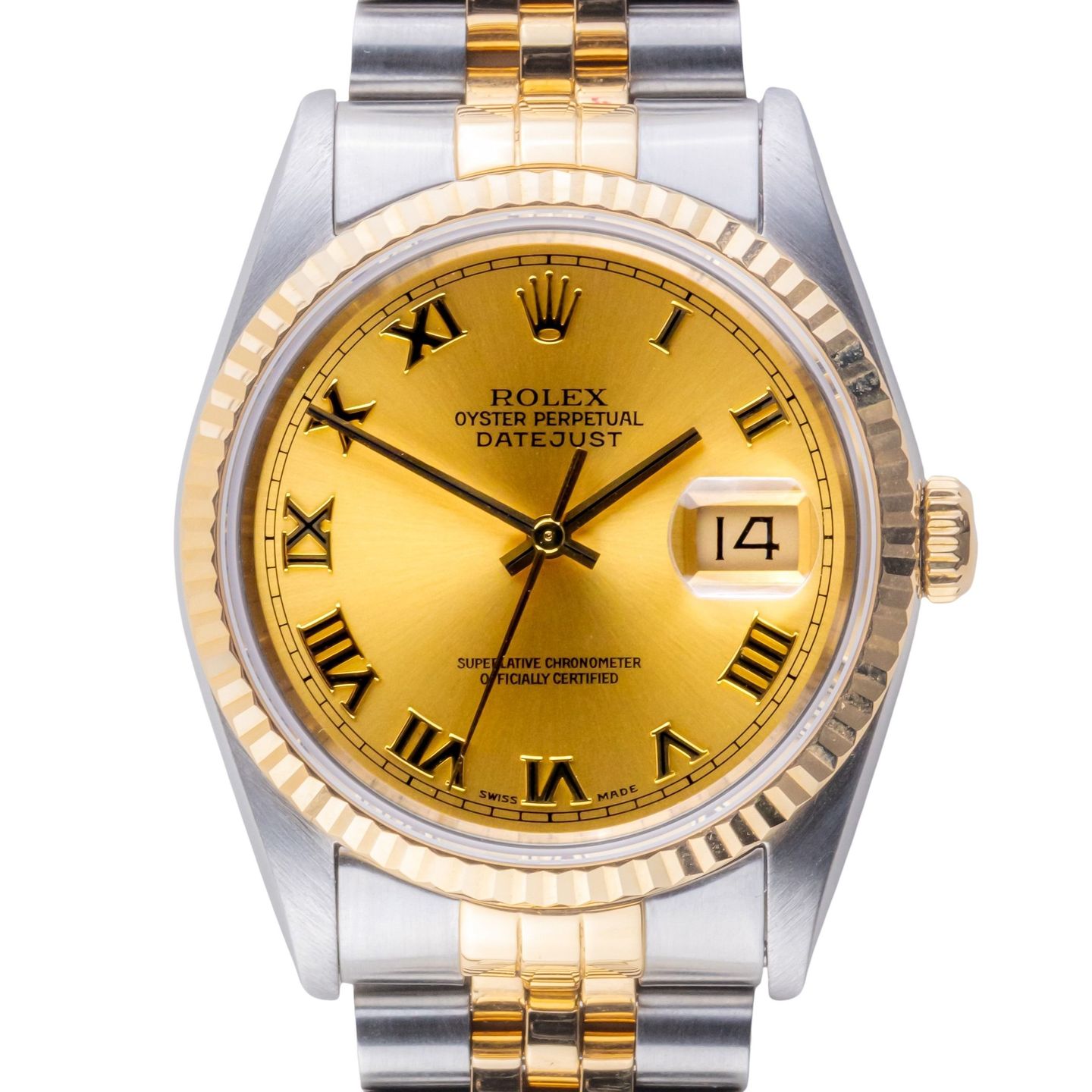 Rolex Datejust 36 16233 (1991) - 36 mm Gold/Steel case (3/8)
