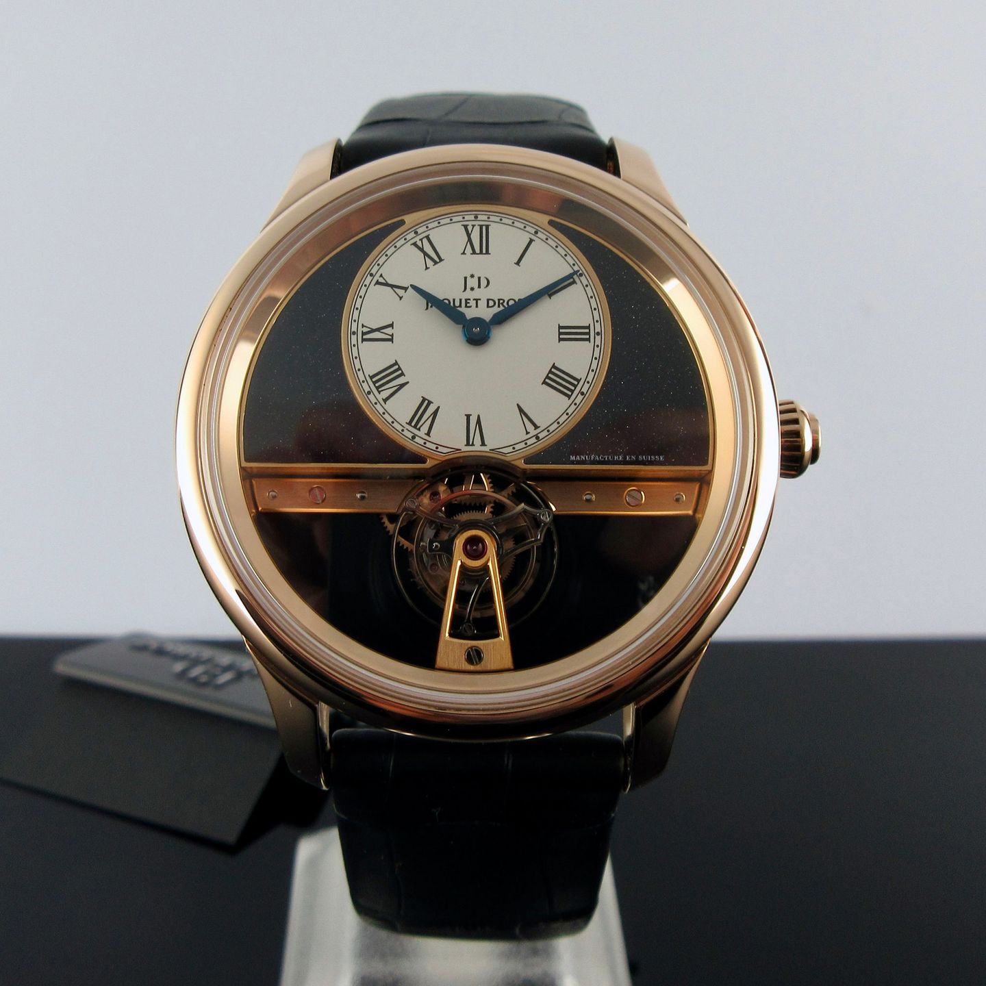 Jaquet-Droz Unknown J023033213 (2024) - Black dial 44 mm Red Gold case (1/8)