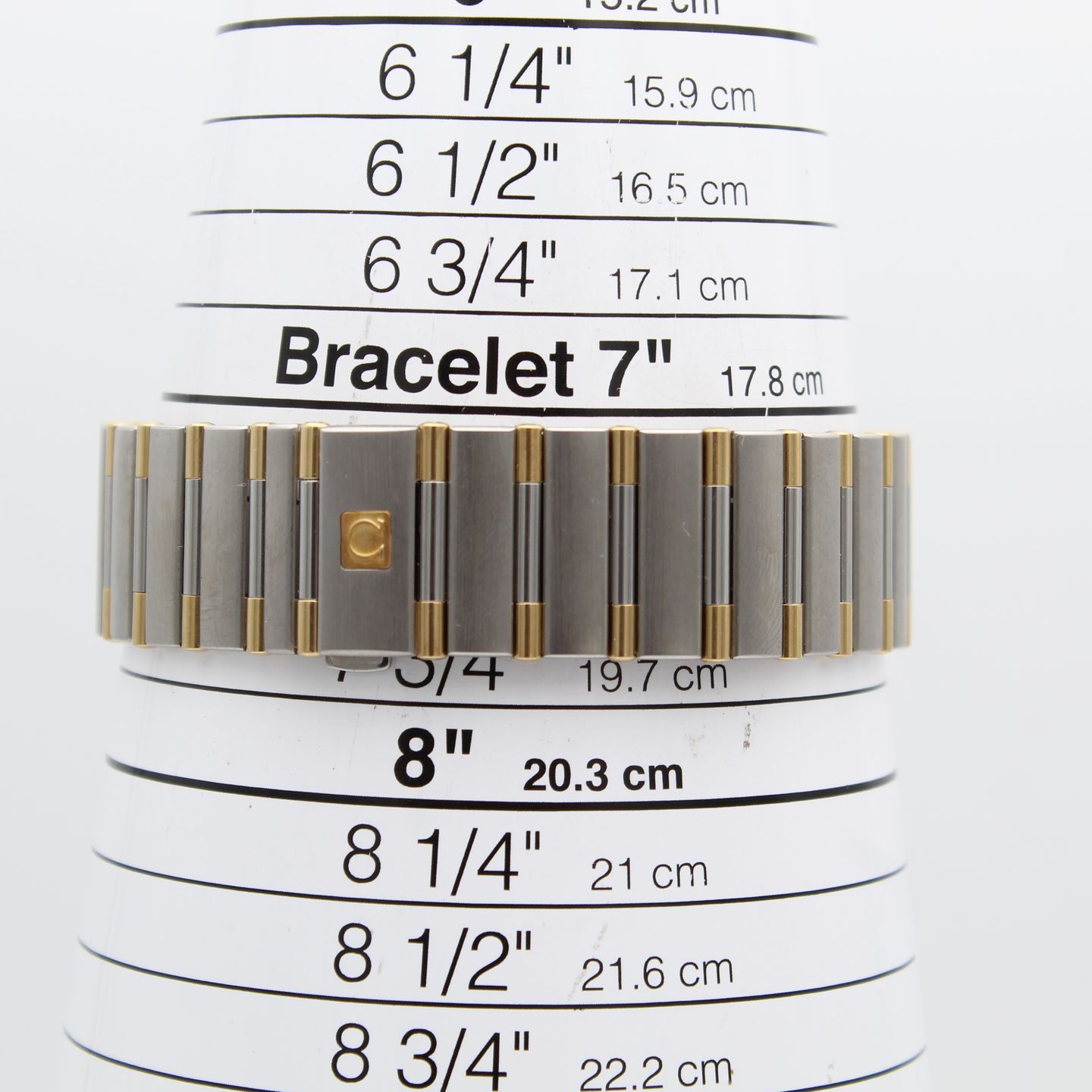 Omega Constellation 1312.1 (2000) - Champagne dial 33 mm Gold/Steel case (8/8)