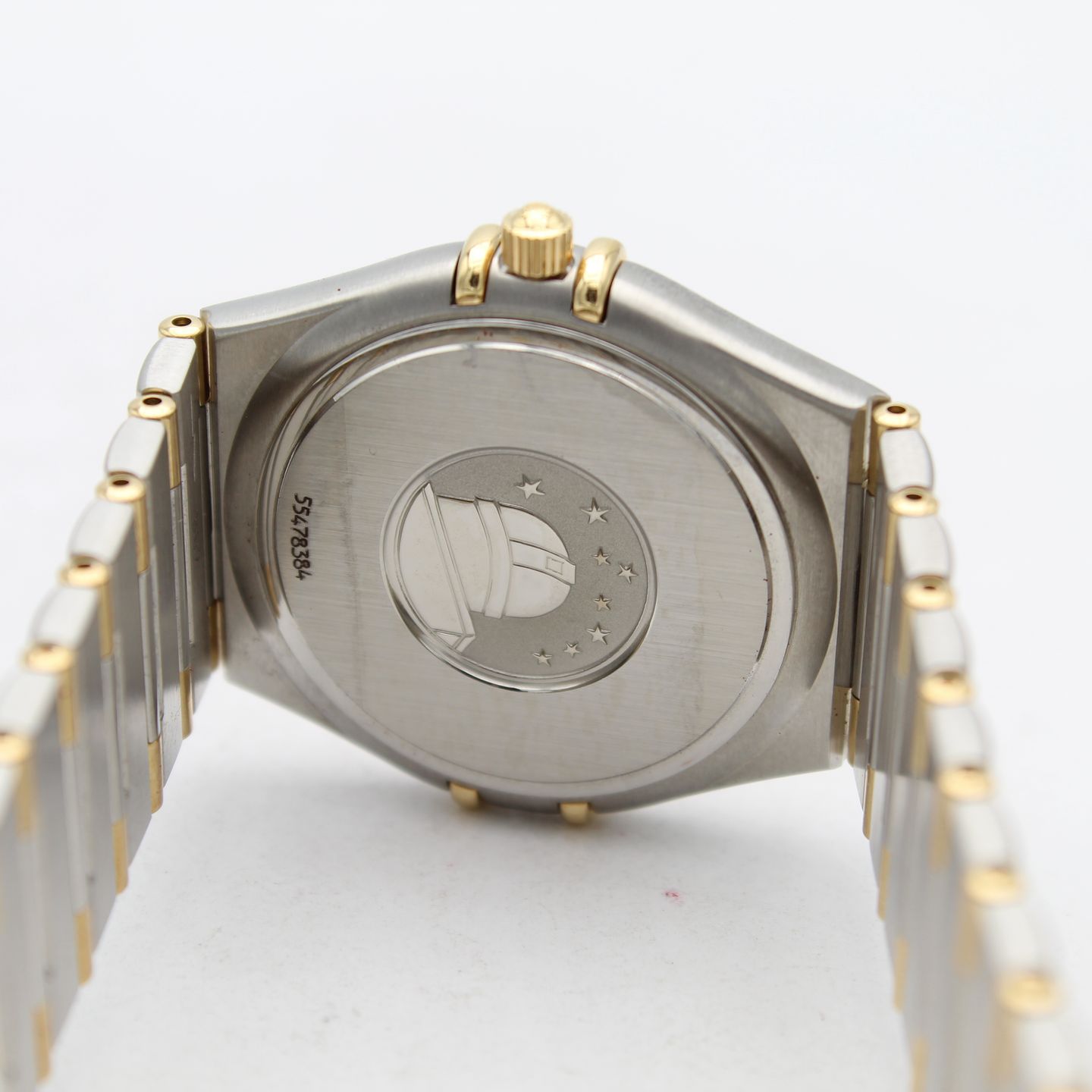 Omega Constellation 1312.1 (2000) - Champagne dial 33 mm Gold/Steel case (7/8)
