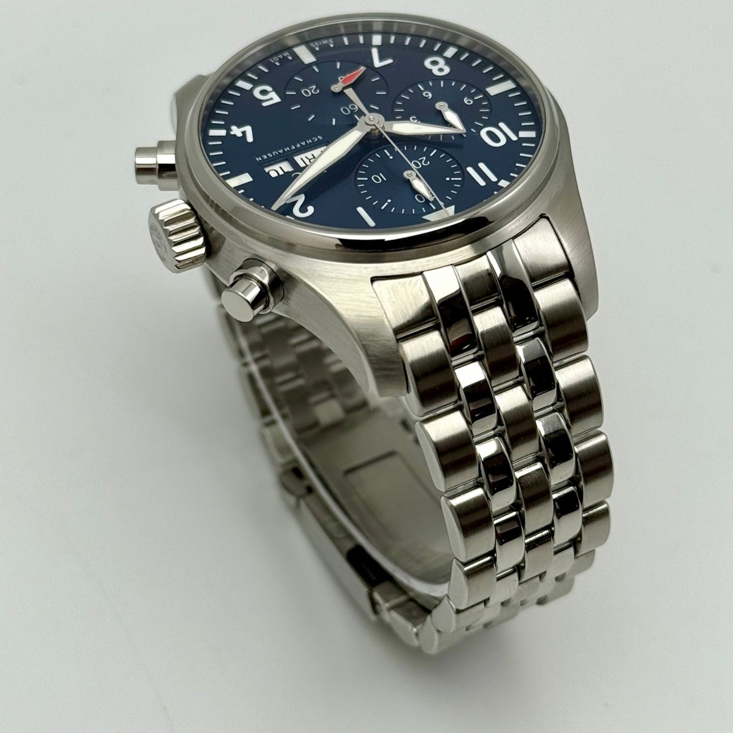 IWC Pilot Chronograph IW388102 (2021) - Blauw wijzerplaat 41mm Staal (9/10)