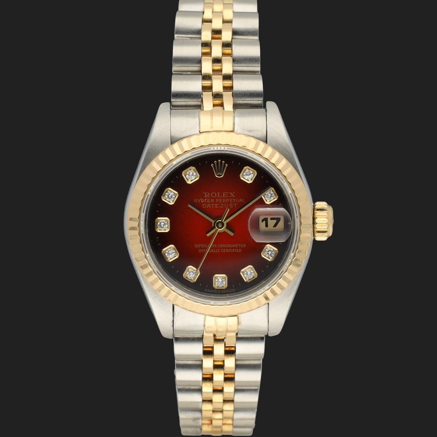 Rolex Lady-Datejust 69173 (1996) - 26mm Goud/Staal (3/8)