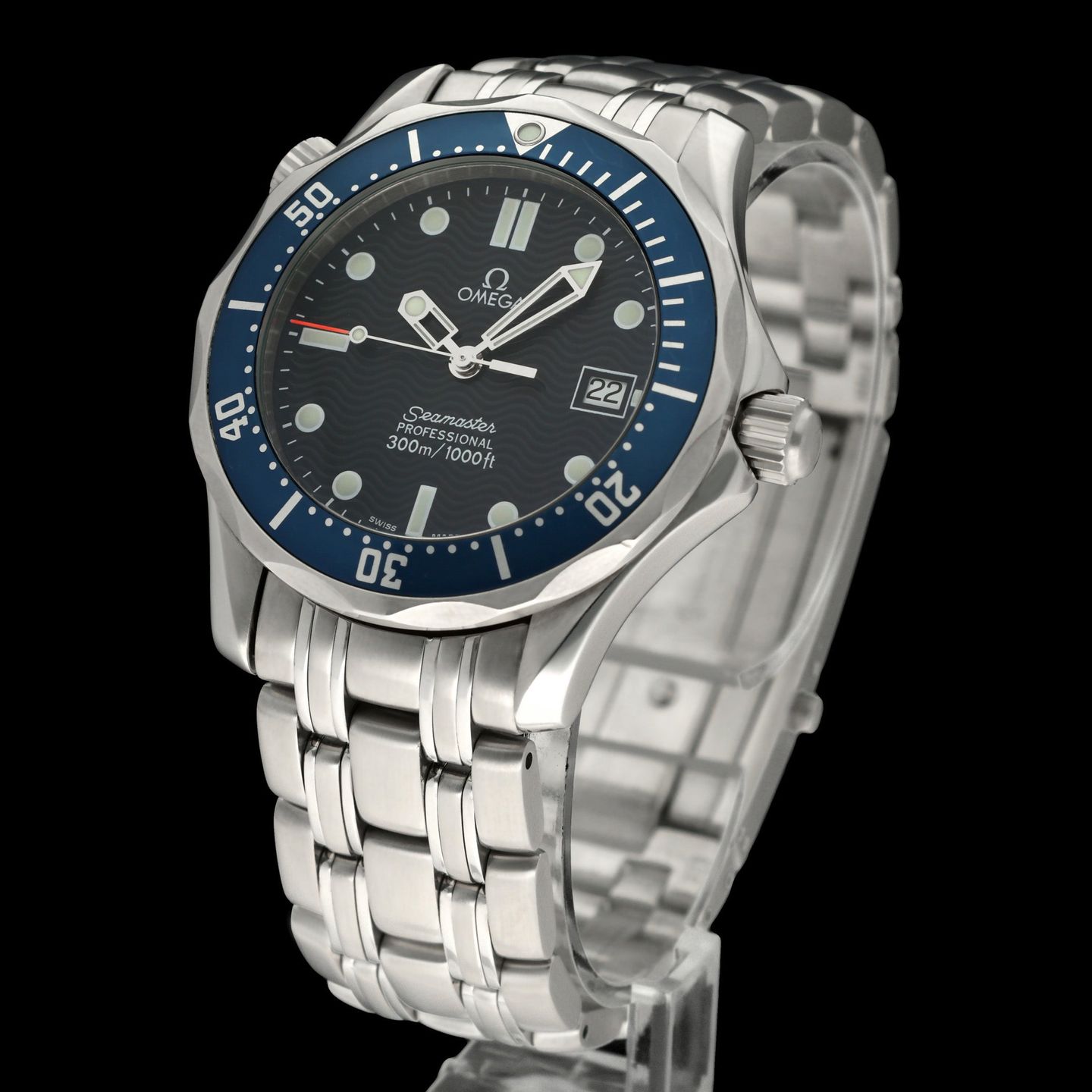 Omega Seamaster Diver 300 M 2561.80.00 (1998) - Blue dial 36 mm Steel case (2/8)