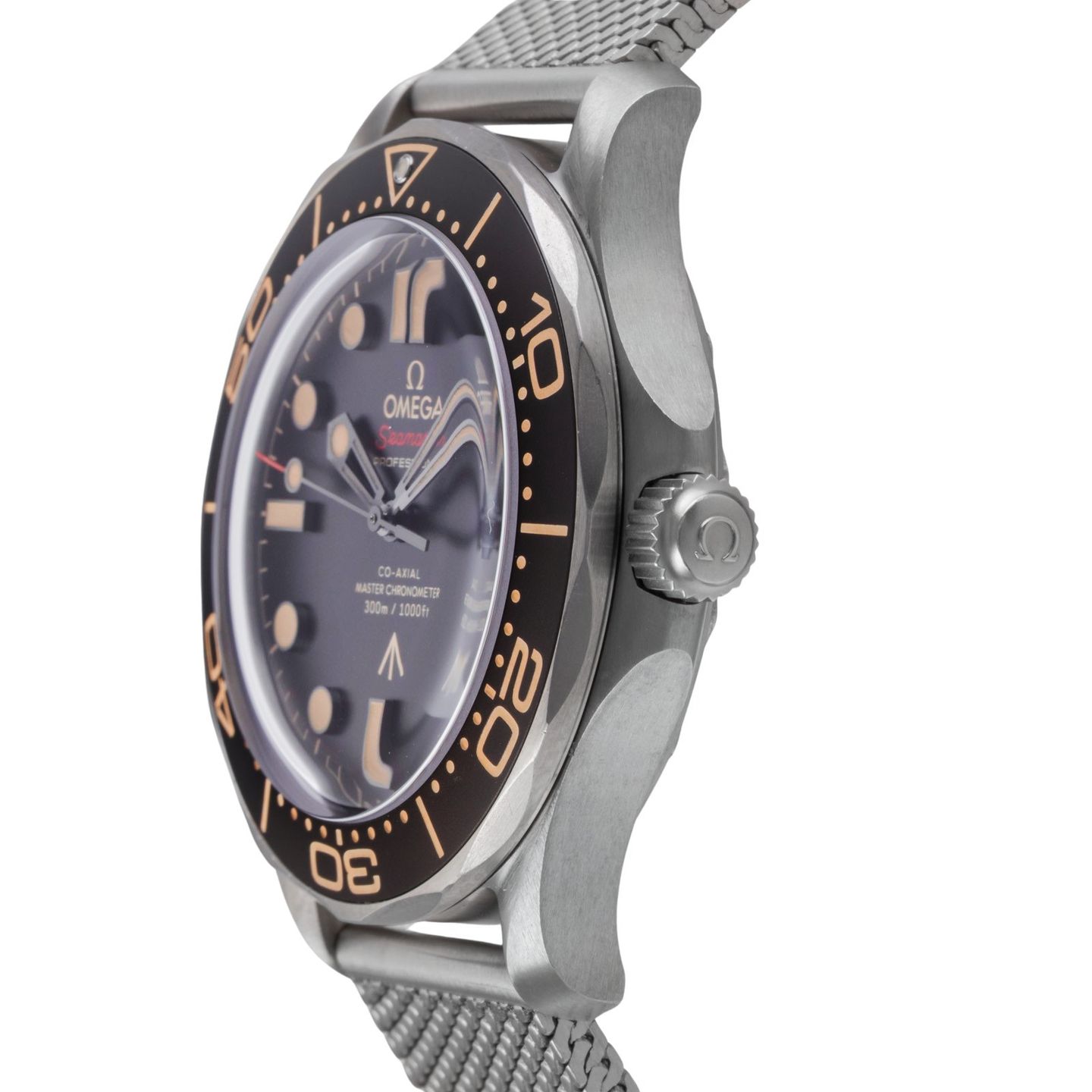 Omega Seamaster Diver 300 M 210.90.42.20.01.001 (Onbekend (willekeurig serienummer)) - Bruin wijzerplaat 42mm Titanium (6/8)