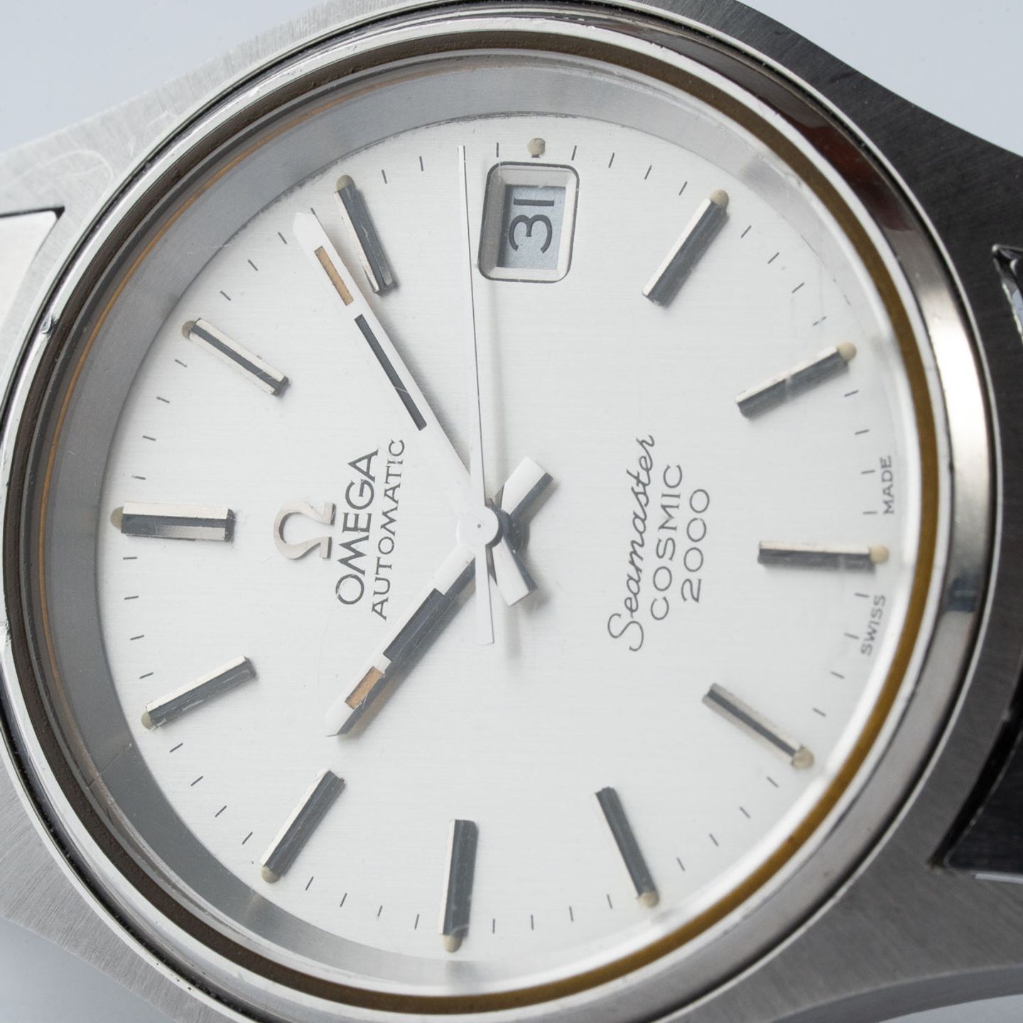 Omega Seamaster 166.128 (1972) - White dial 38 mm Steel case (3/8)