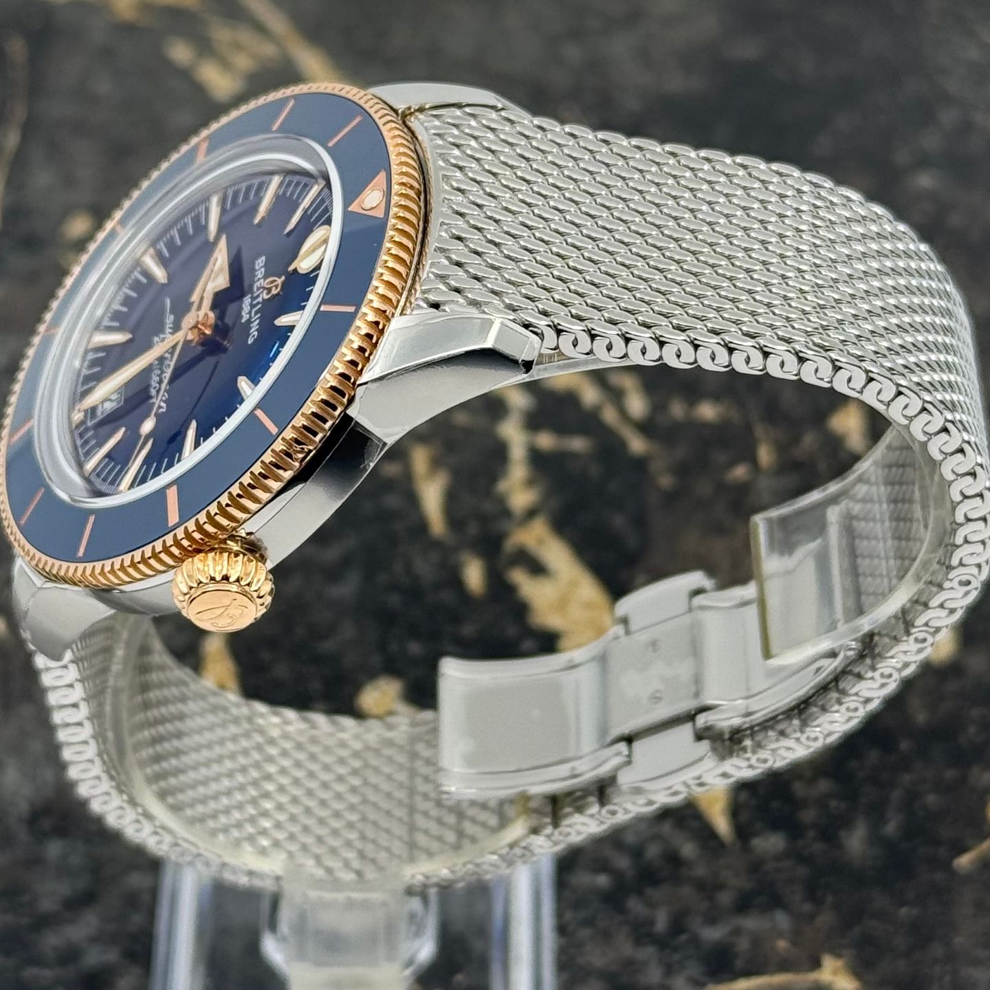 Breitling Superocean Heritage UB3112161C1A1 (2025) - Blauw wijzerplaat 44mm Goud/Staal (7/8)
